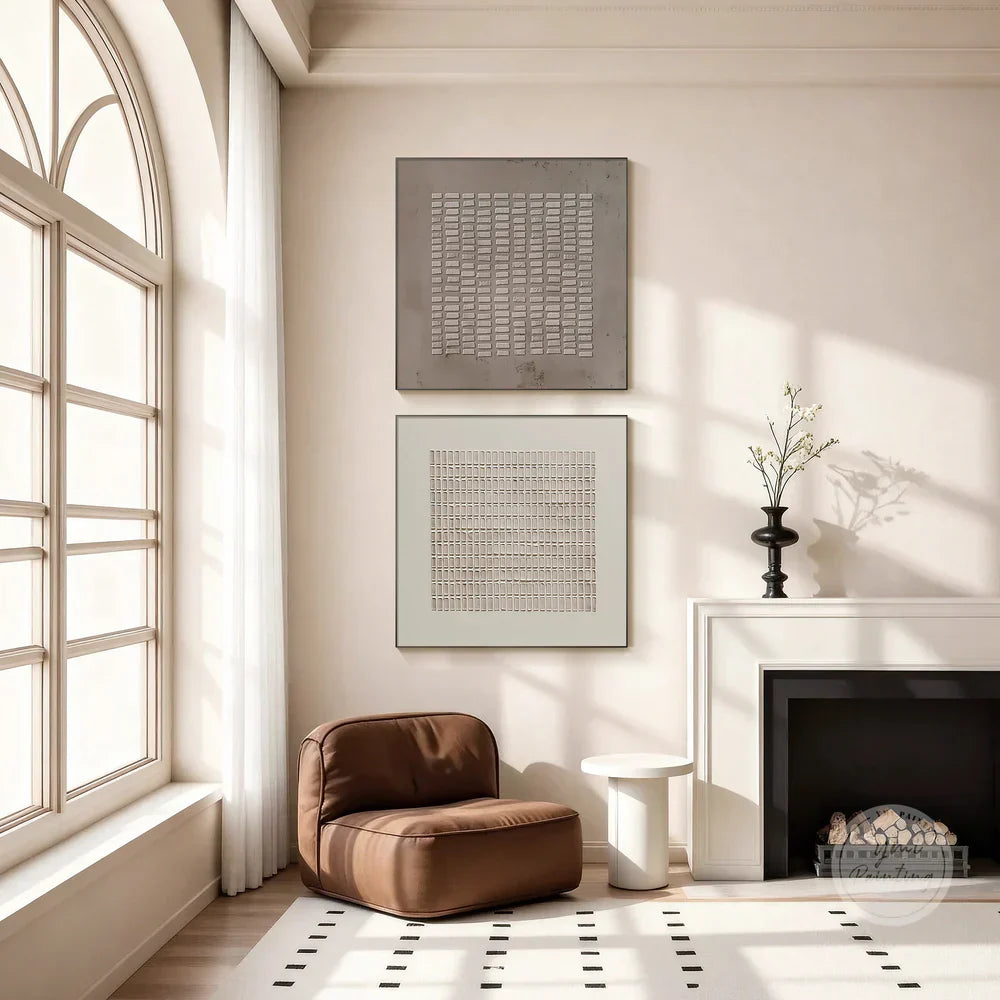 Wabi Sabi Geometric Wall Art
