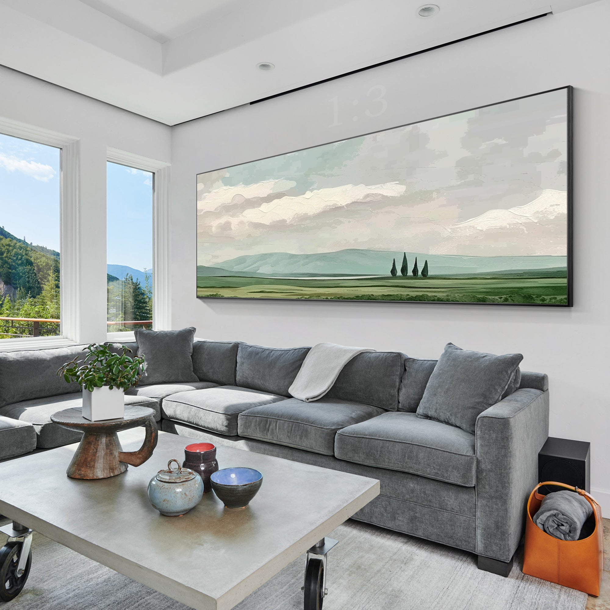 long narrow landscape wall art