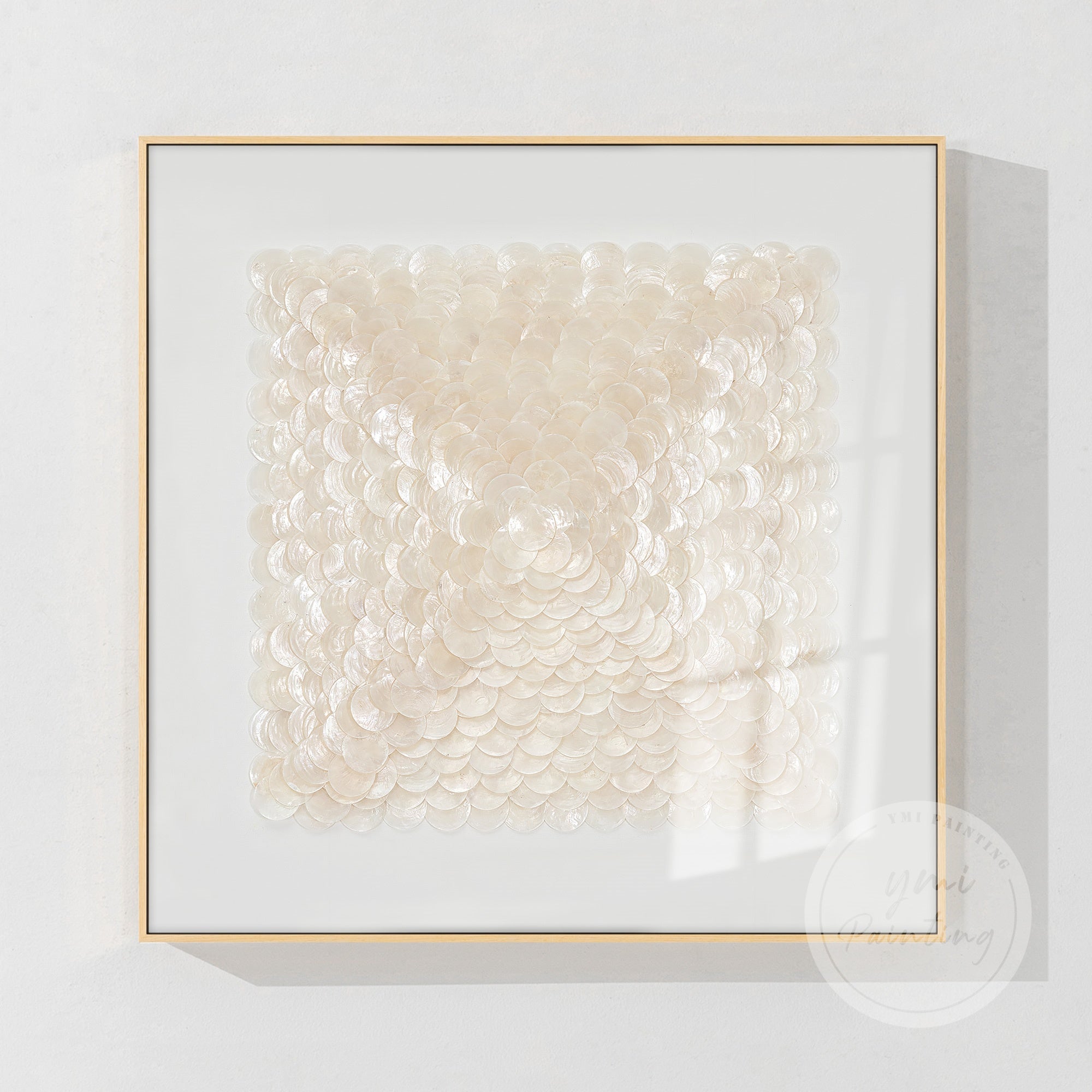 Abstrakte beige Landschaft Wandkunst