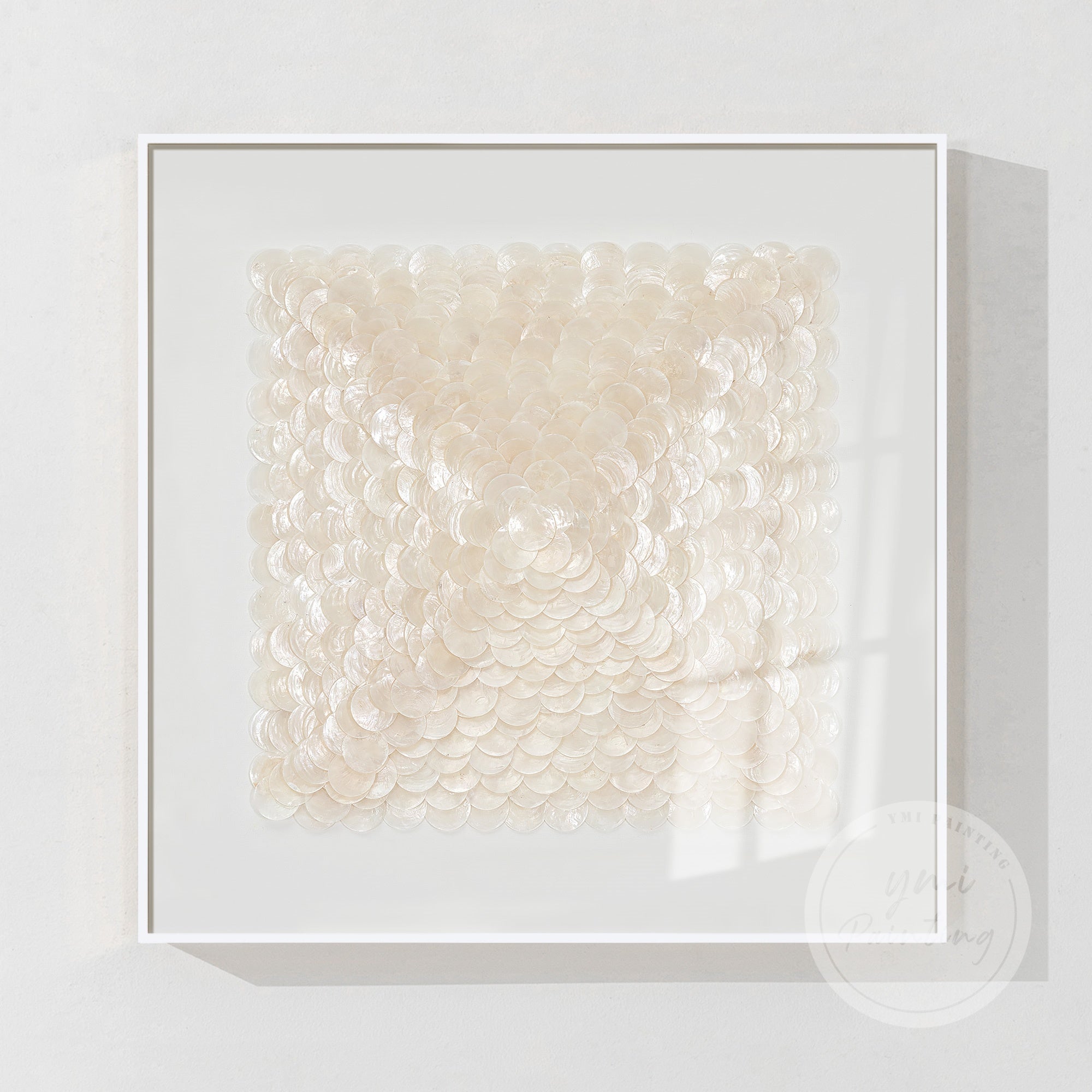 Abstrakte beige Landschaft Wandkunst