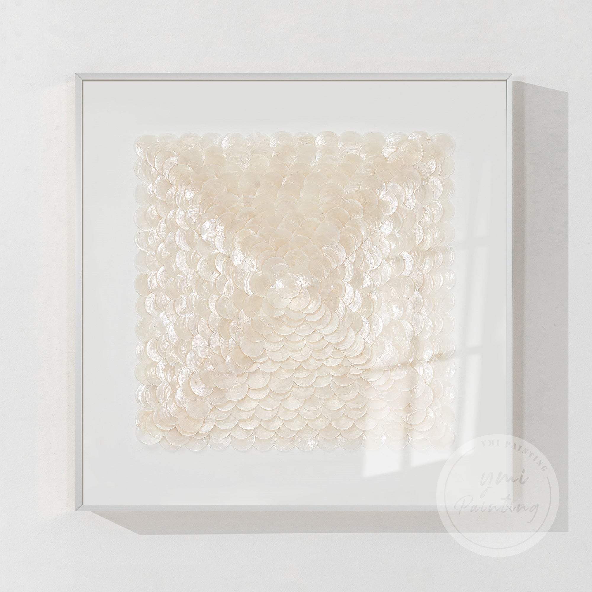 Abstrakte beige Landschaft Wandkunst
