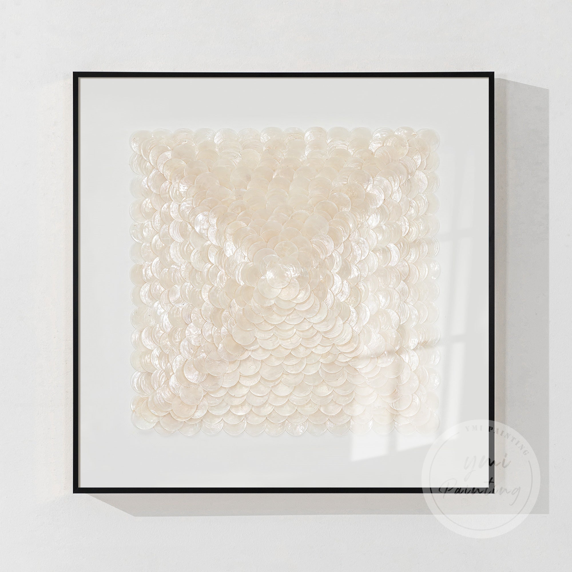 Abstrakte beige Landschaft Wandkunst