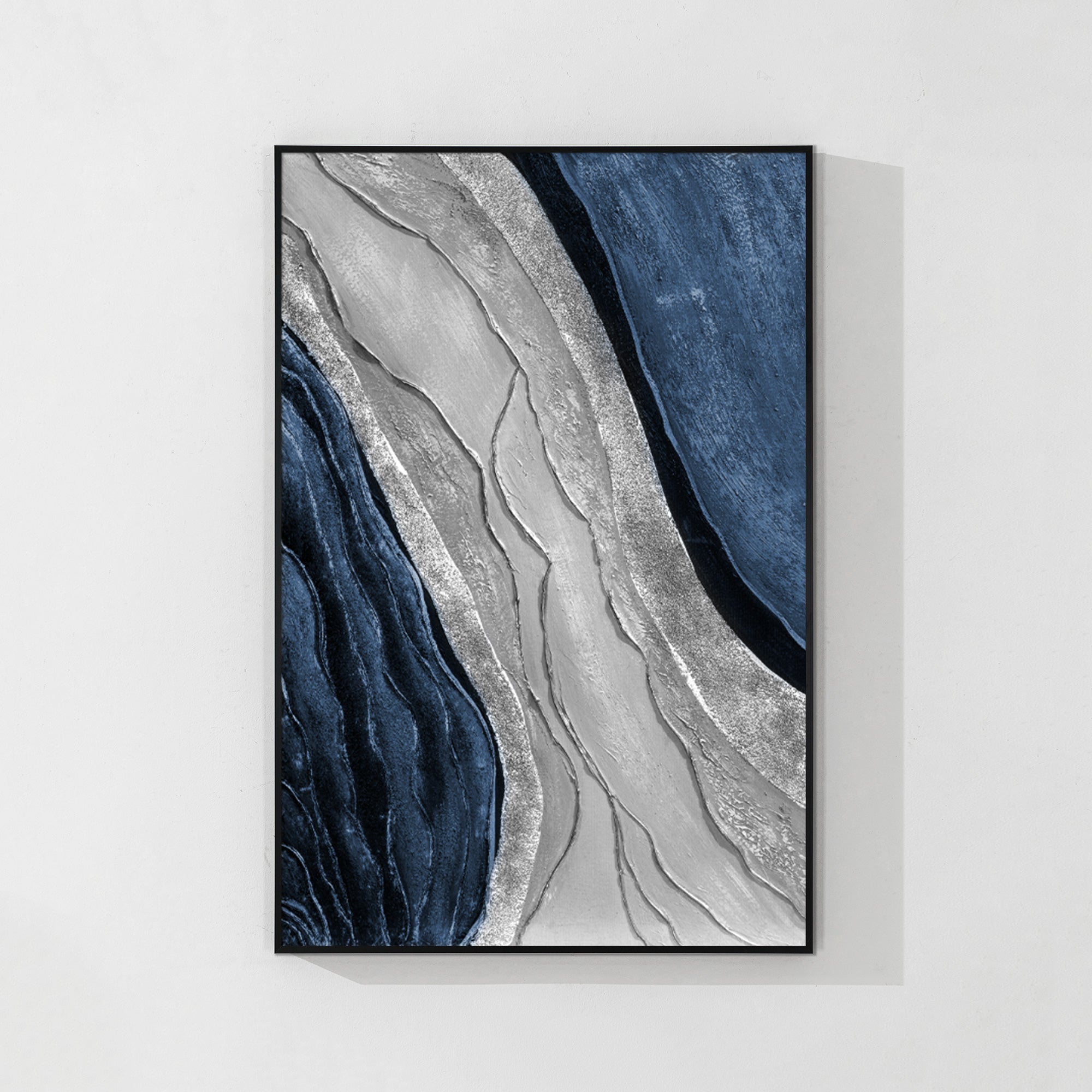 Abstrakte beige Landschaft Wandkunst