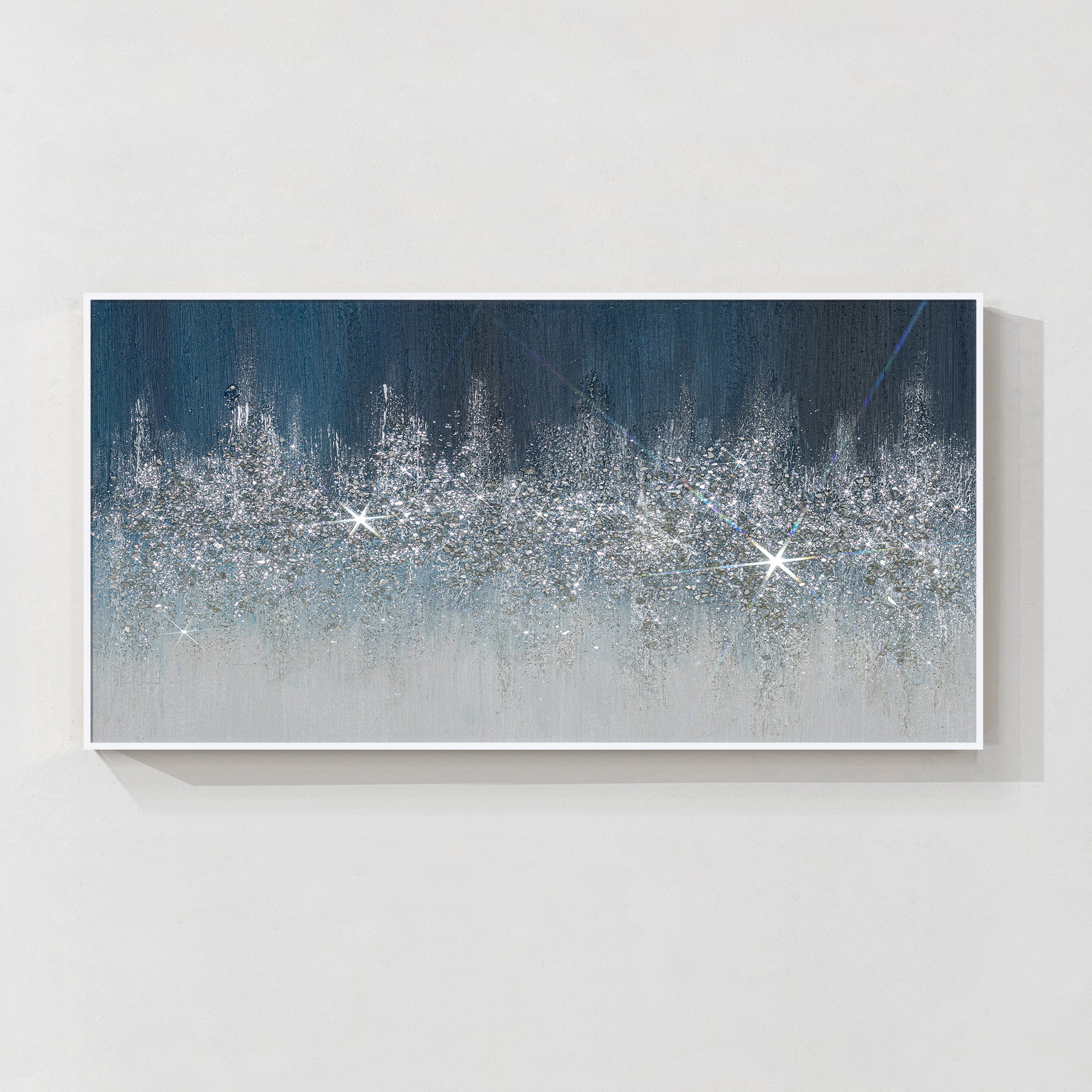 Abstrakte beige Landschaft Wandkunst