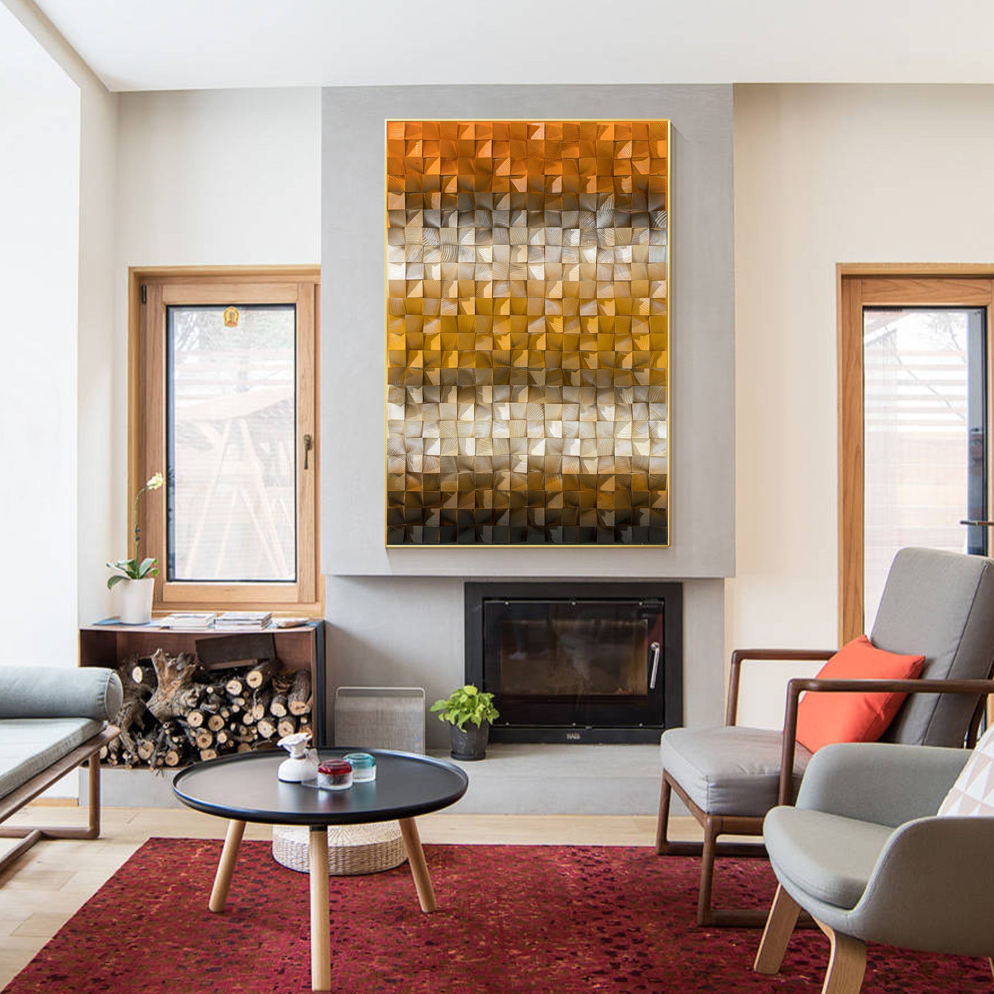 Gradient Wood Art #FW004