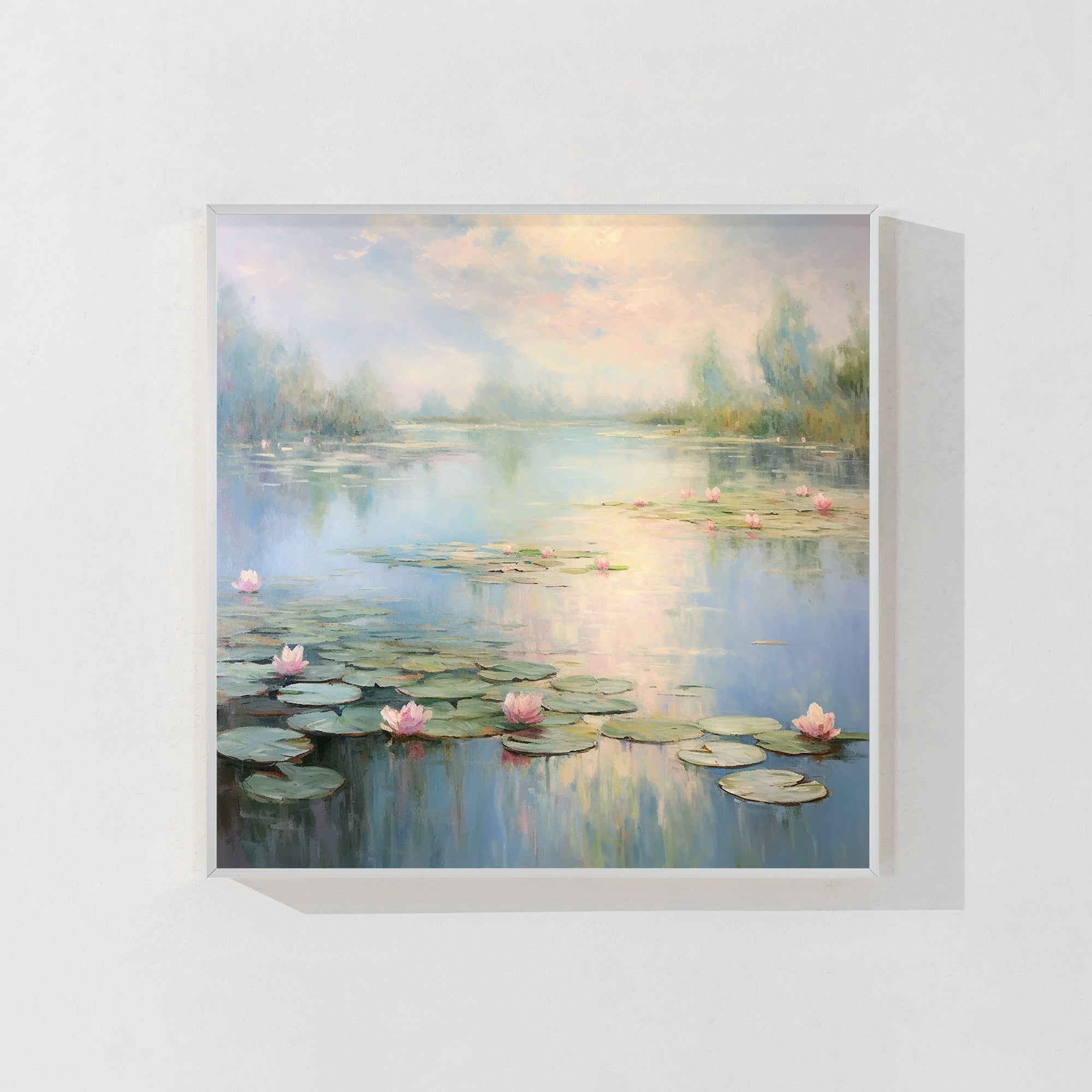 Abstrakte beige Landschaft Wandkunst