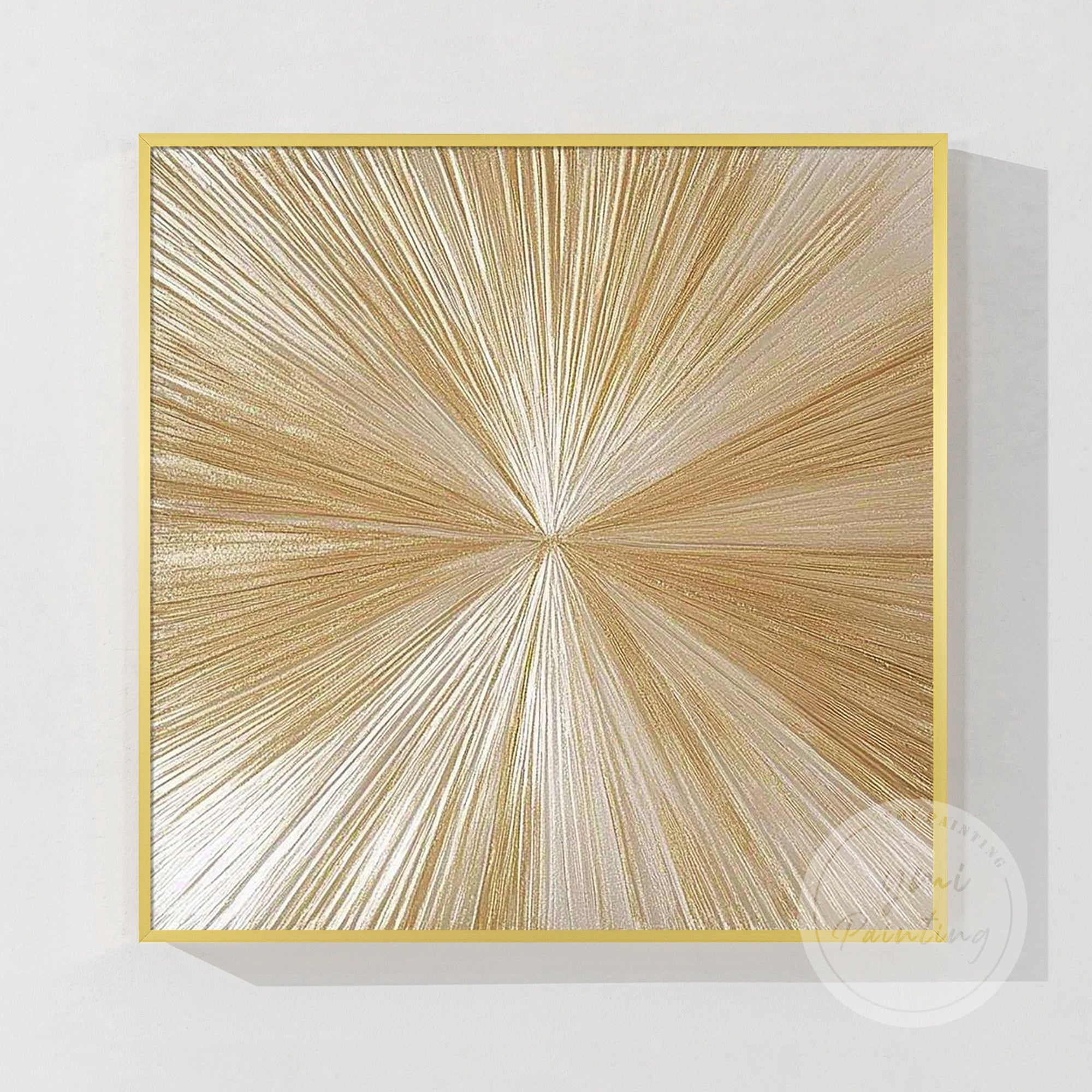 Abstrakte beige Landschaft Wandkunst