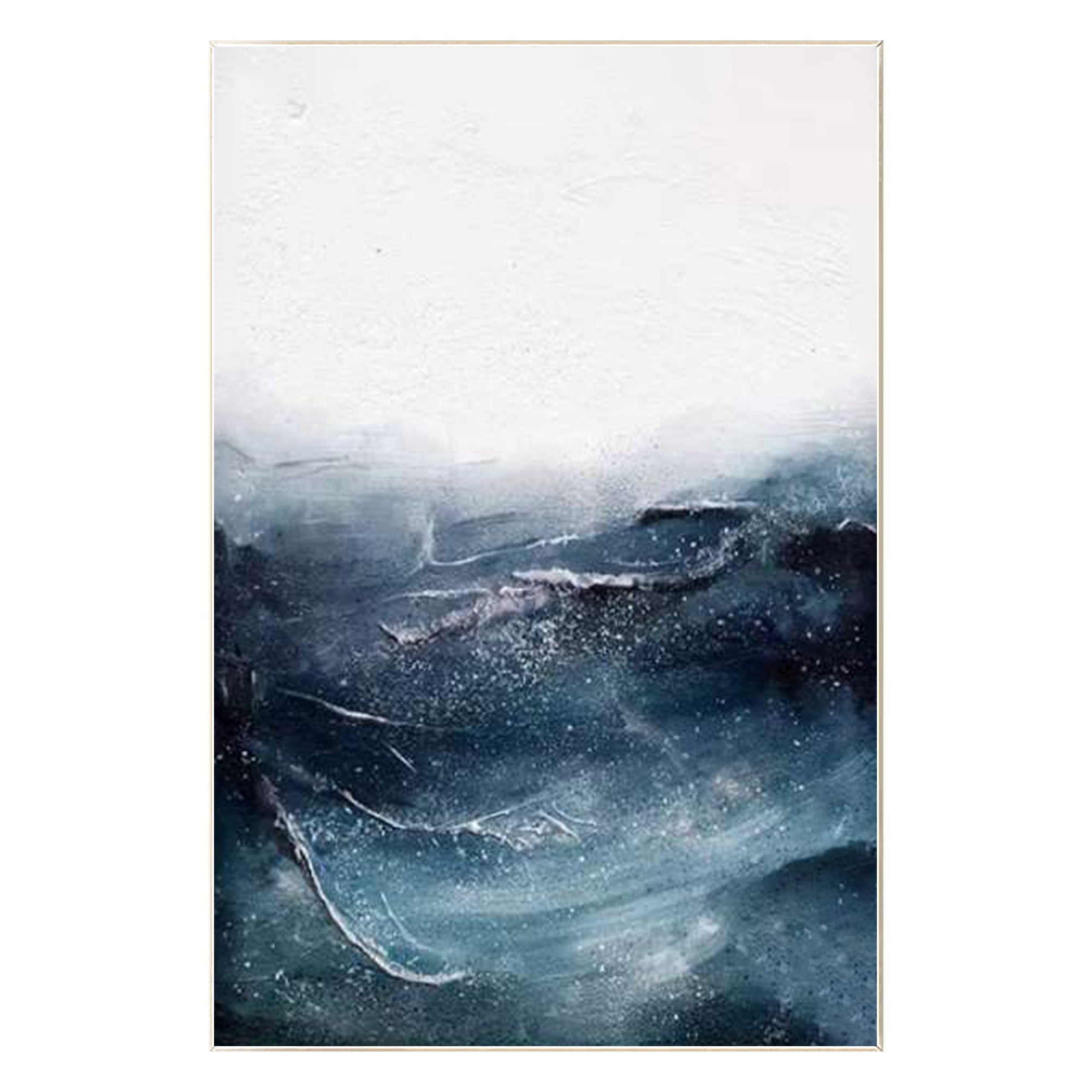 Abstrakte beige Landschaft Wandkunst
