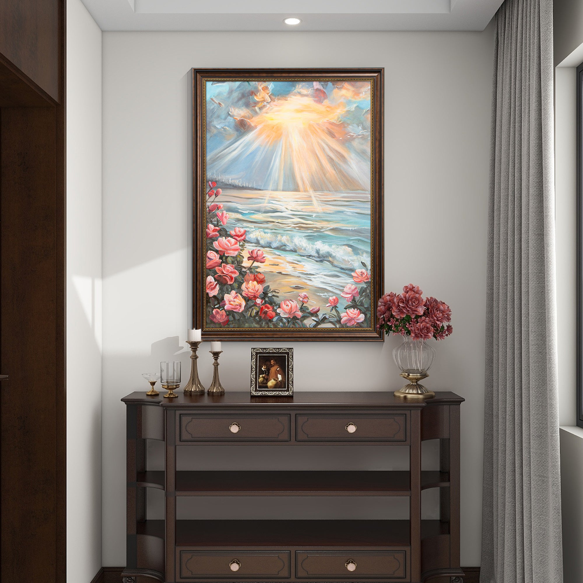 Arte de pared de flores_SEN23