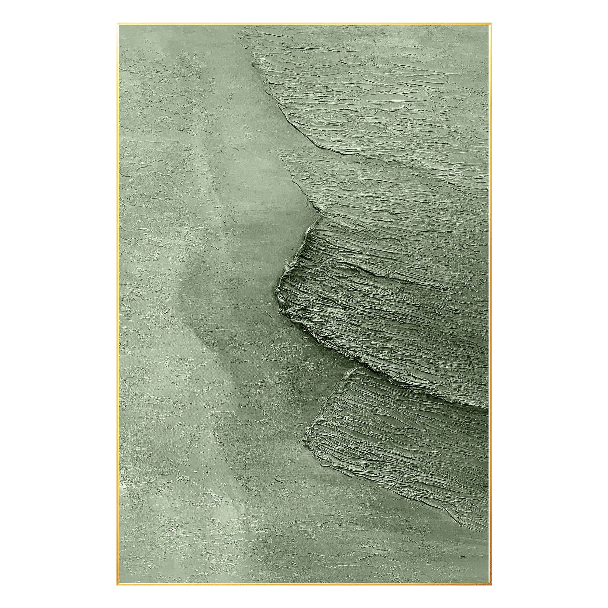 Green Seawave Art #CA0494