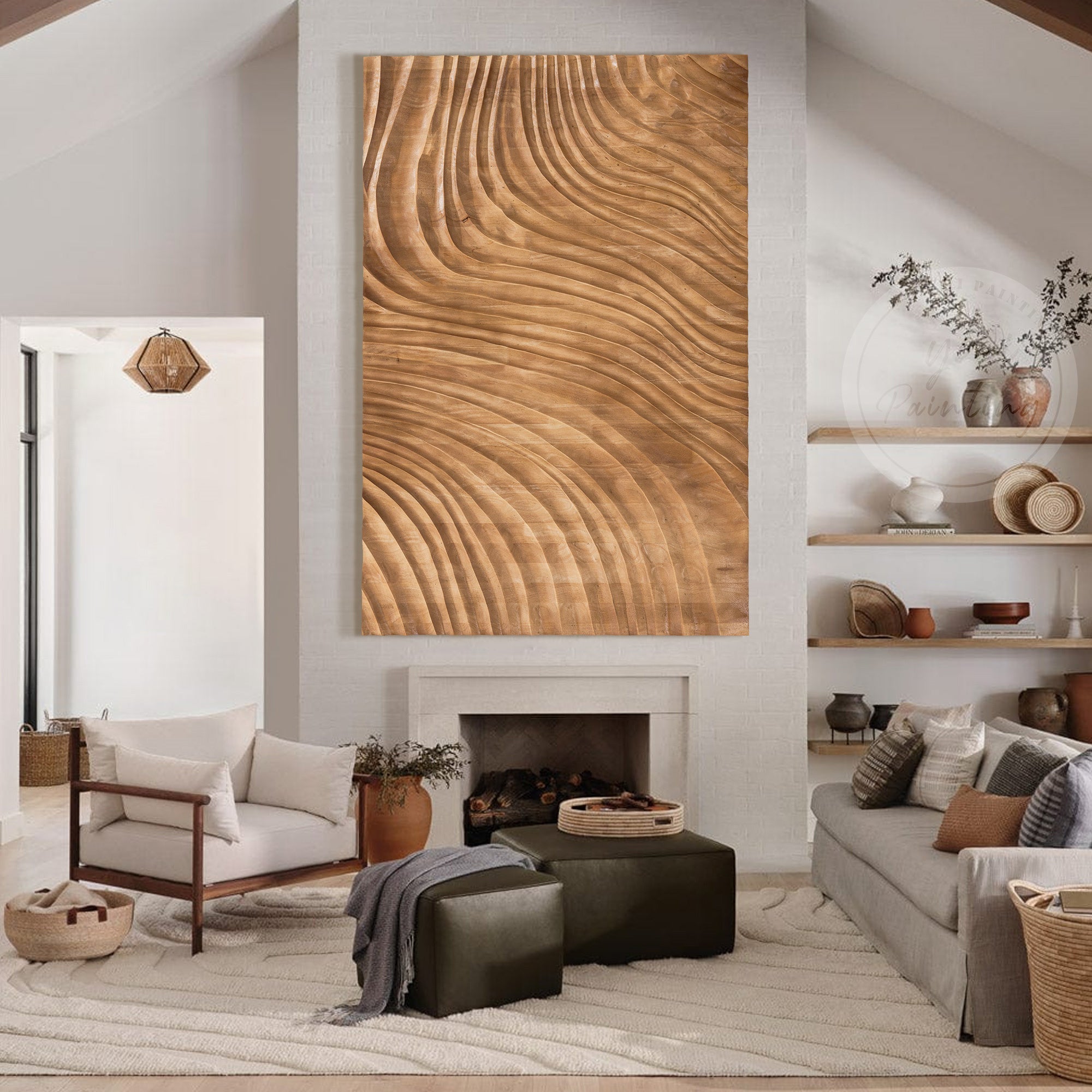 Earth Tone Wood Art #FW006