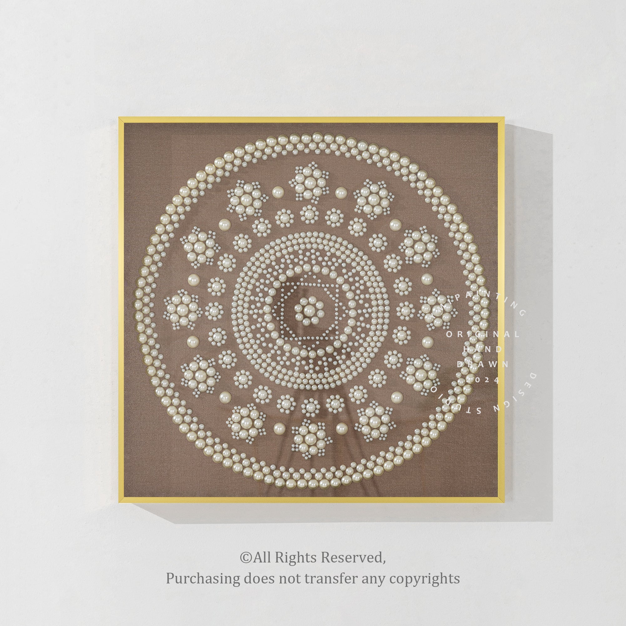 Minimalist Pearl Mandala #YMA0427
