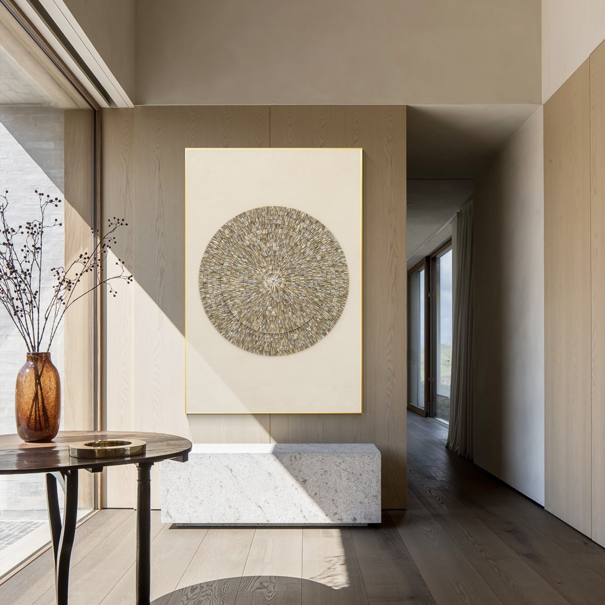 Decoración de concha de ostra en 3D - YM03