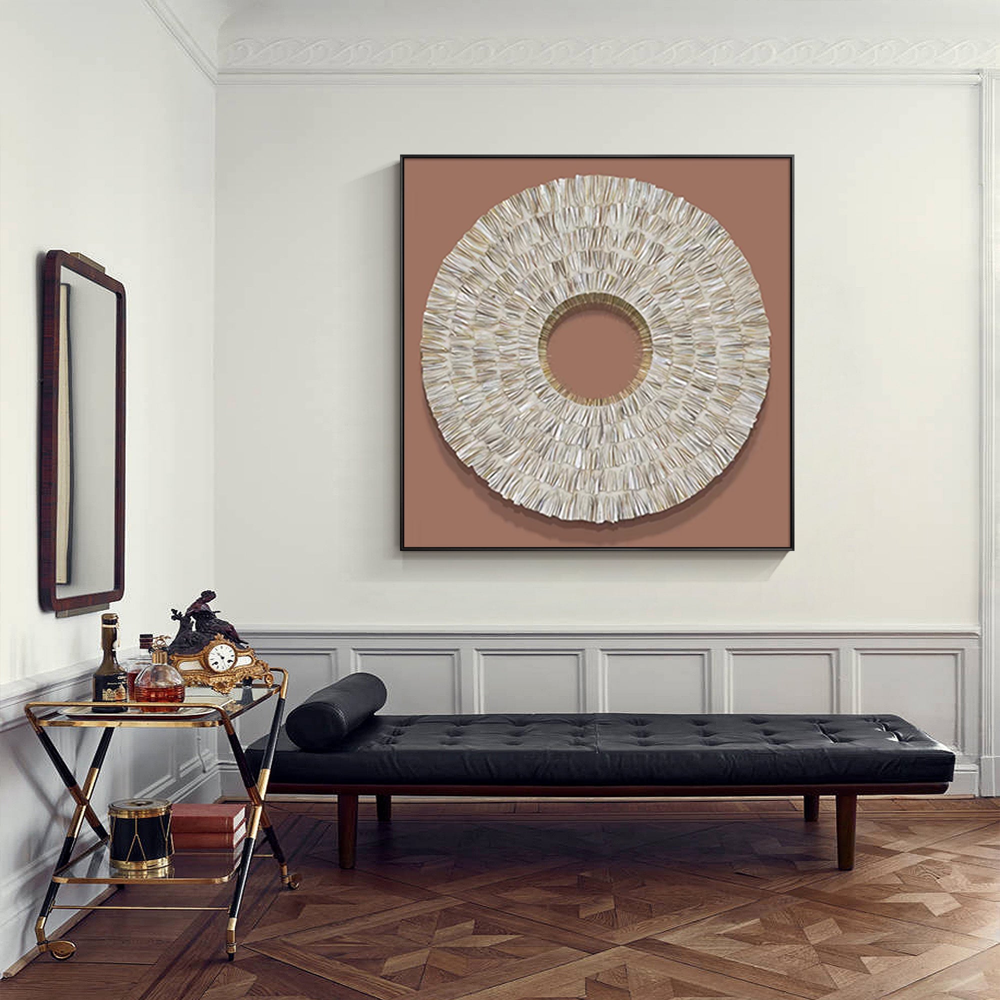 Decoración de concha de ostra en 3D - YM06