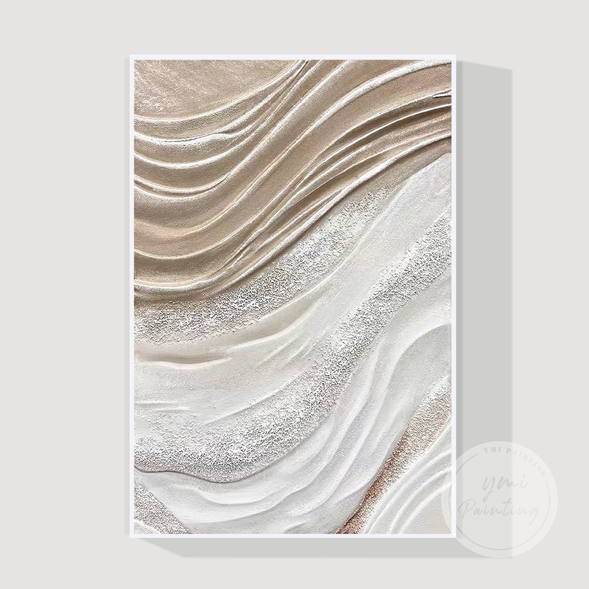 Modern neutral abstract wall art