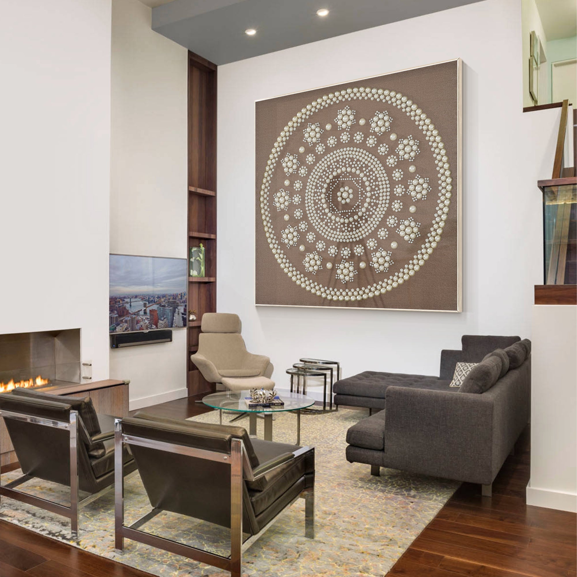 Minimalist Pearl Mandala #YMA0427