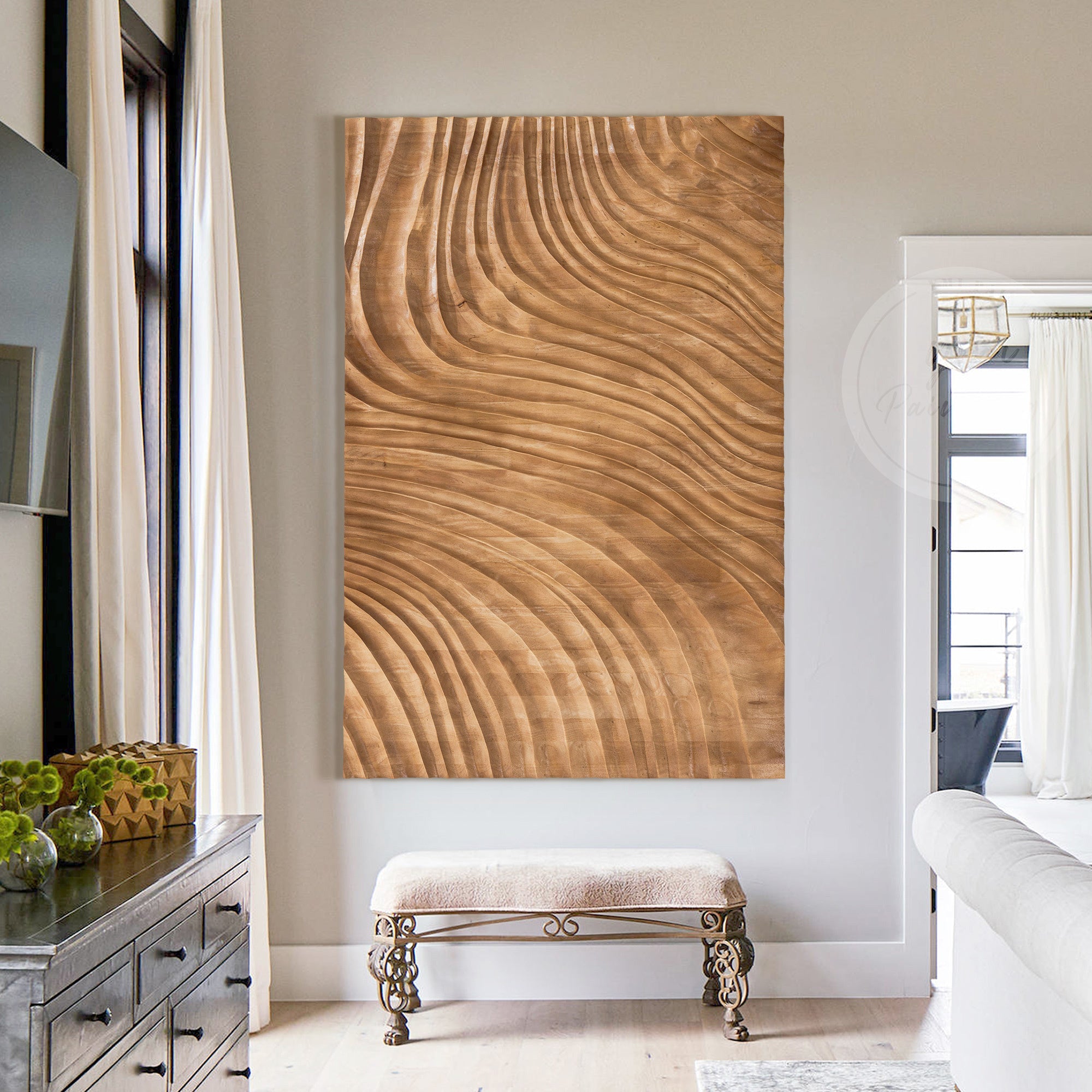 Earth Tone Wood Art #FW006