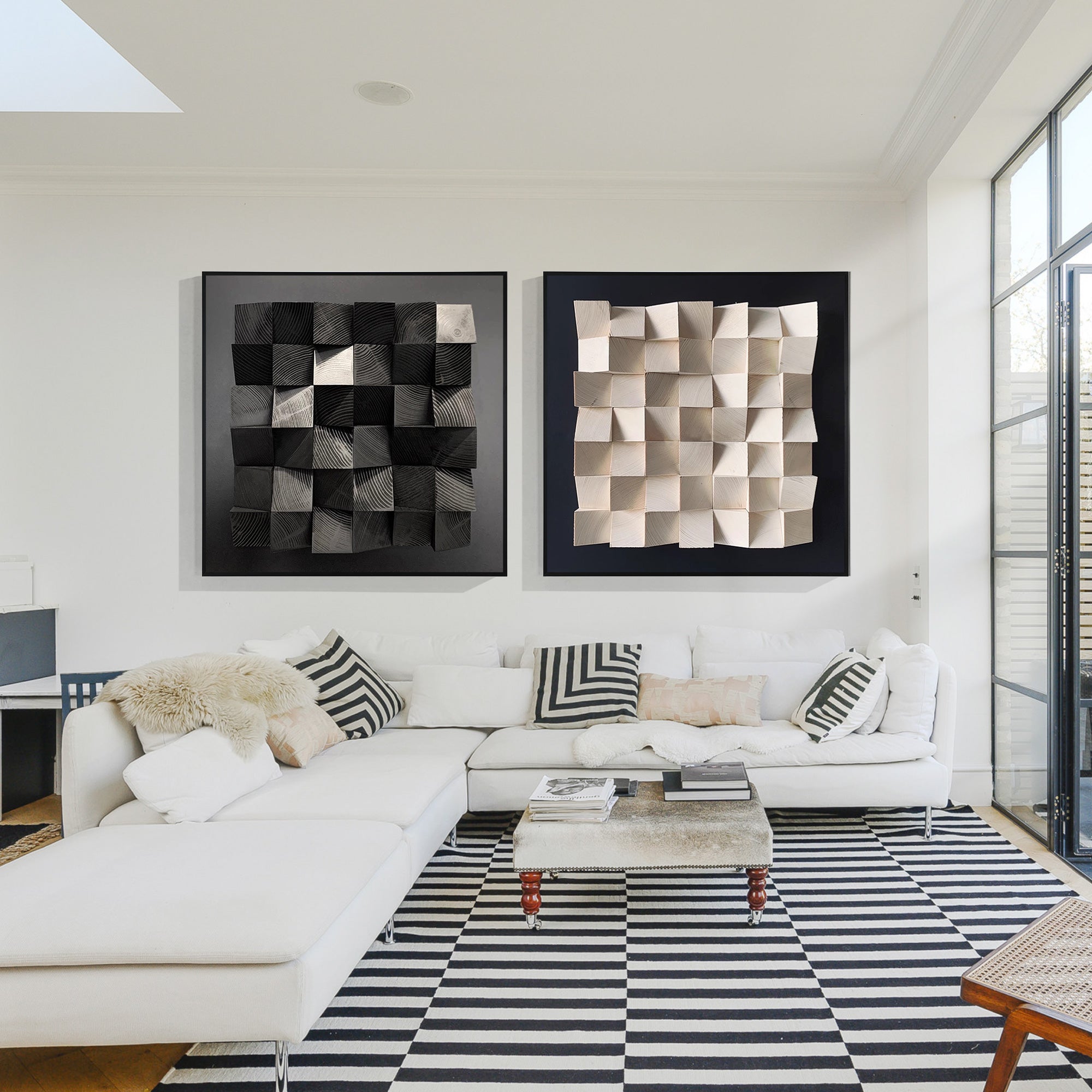 Set of 2 Wood Art #FW017