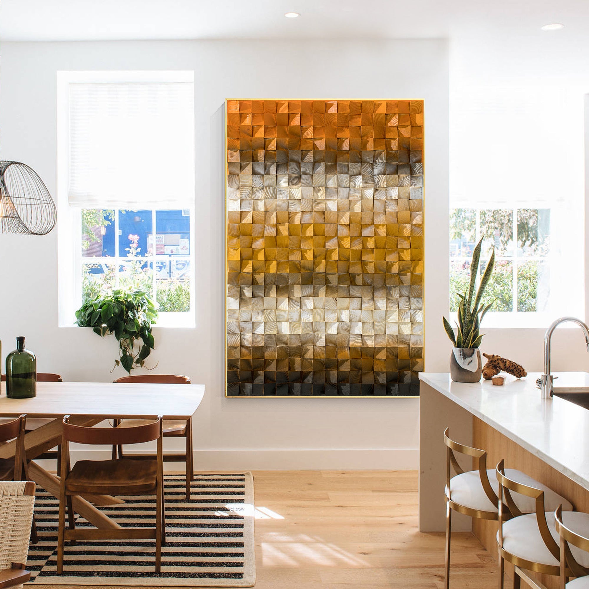 Gradient Wood Art #FW004