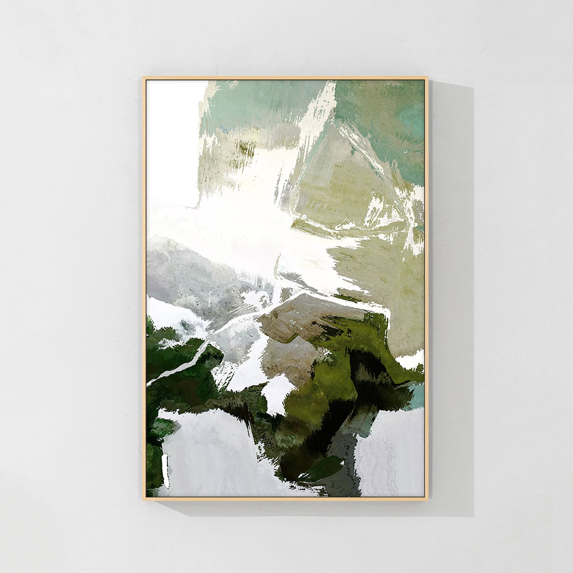 Green Abstract Art #CA0687