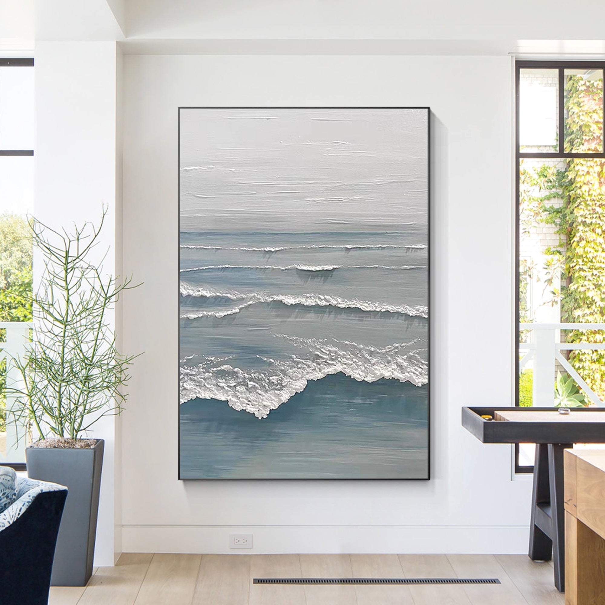 Arte de onda azul claro-200