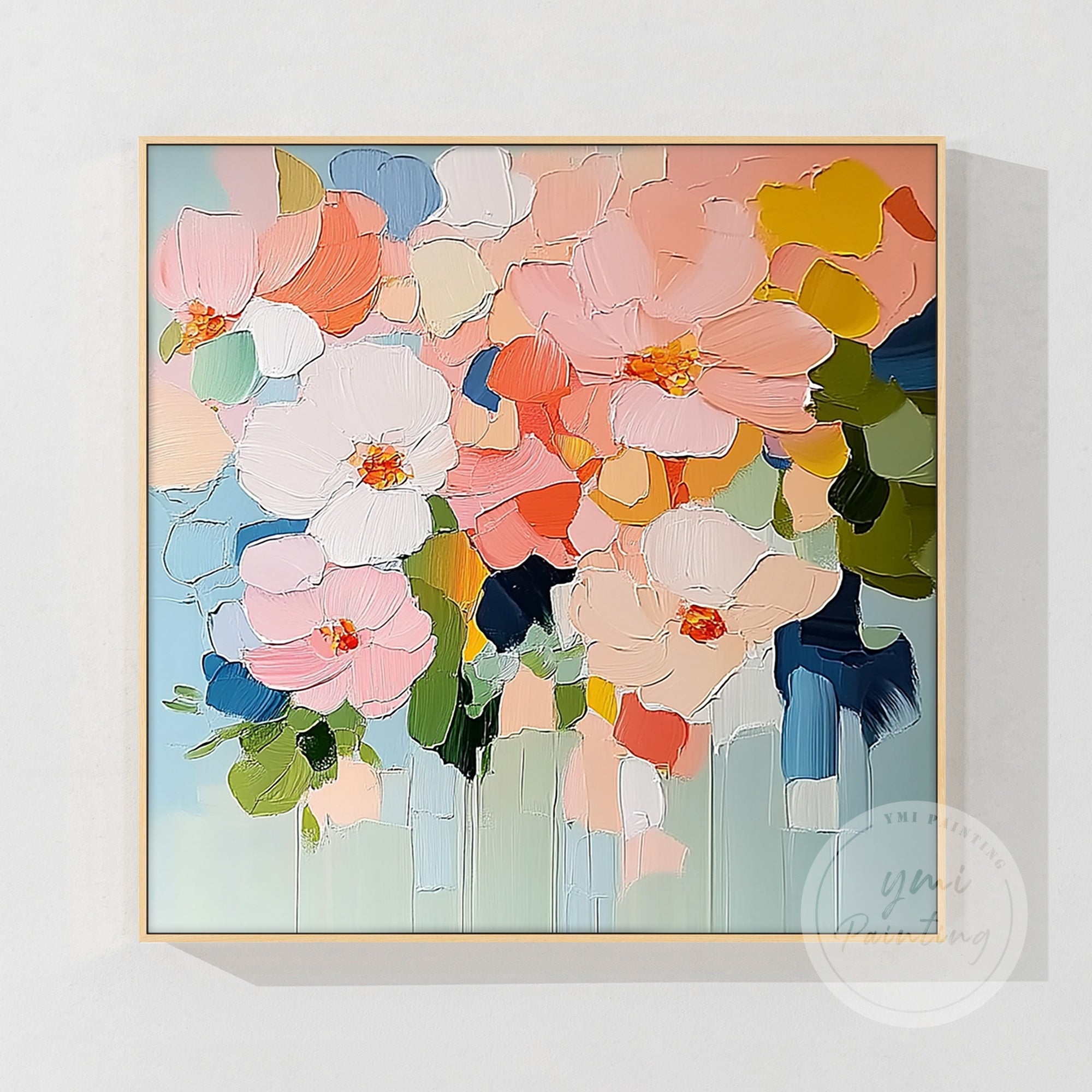 Abstrakte beige Landschaft Wandkunst