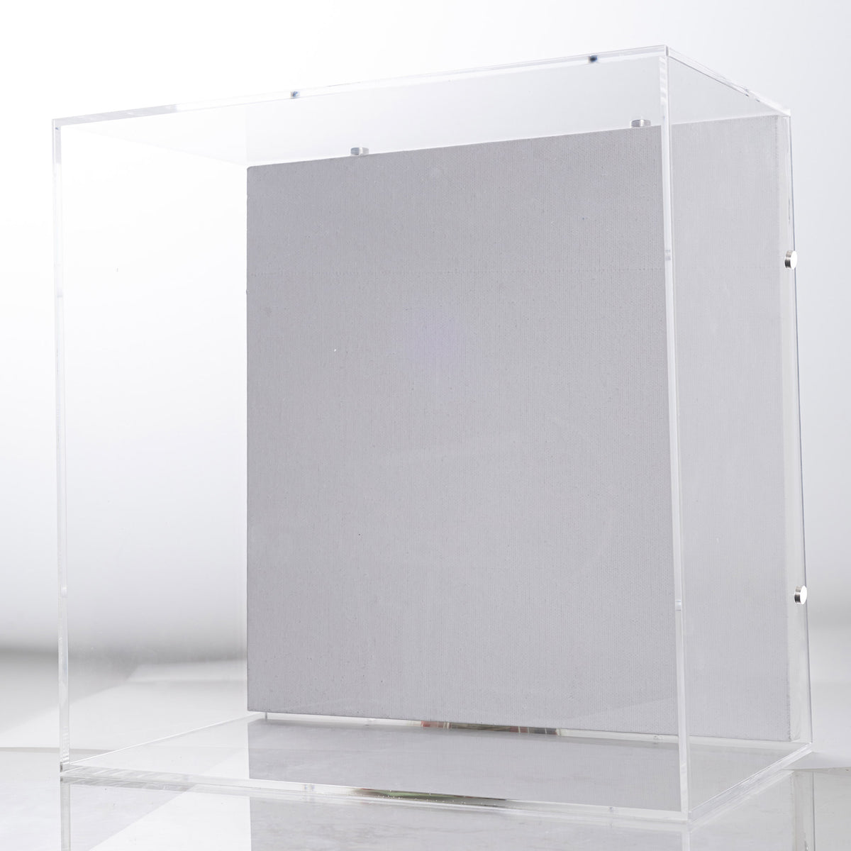 8-inch deep clear acrylic shadow box frame for collectibles