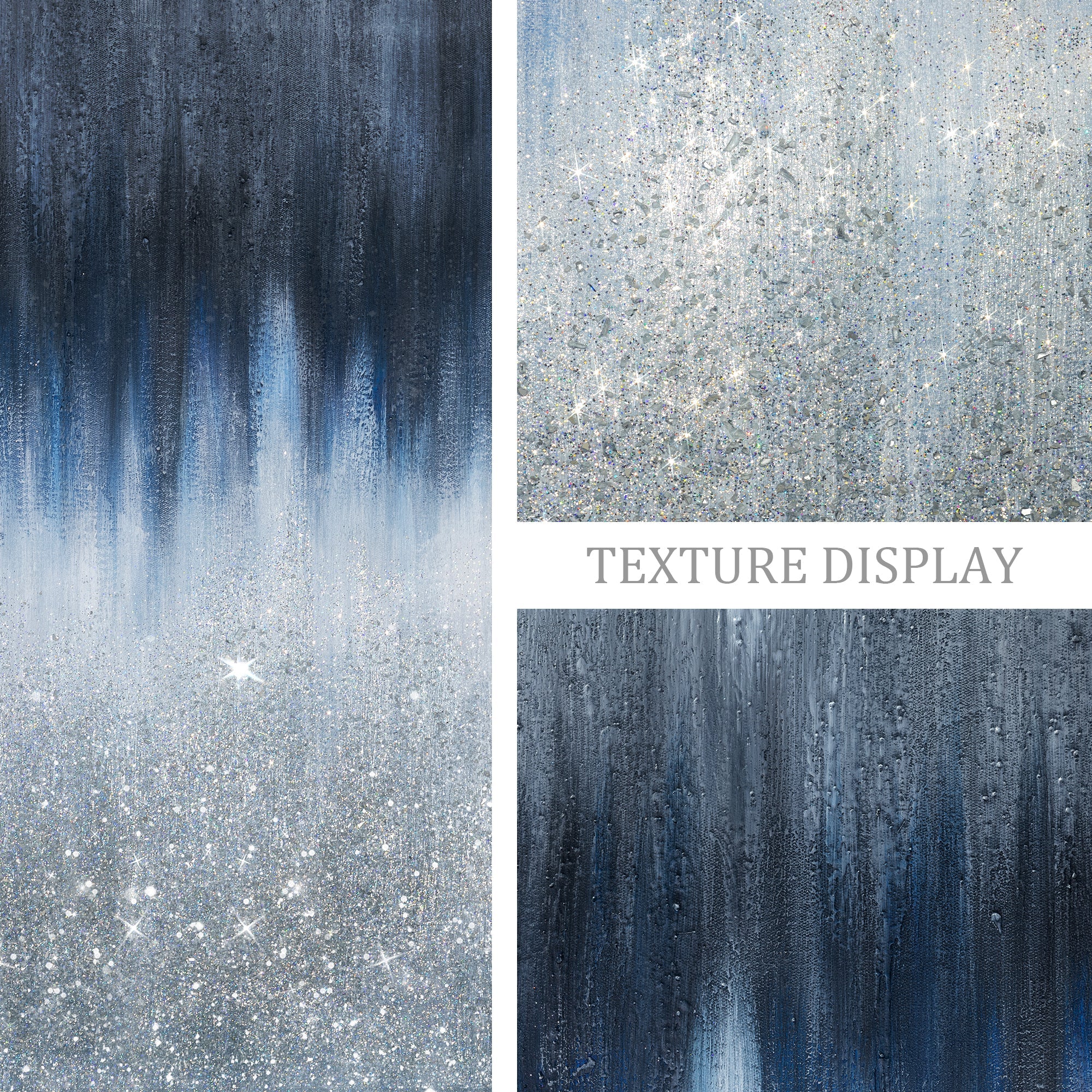 Crushed Glass with Glitter Art #YMA0285