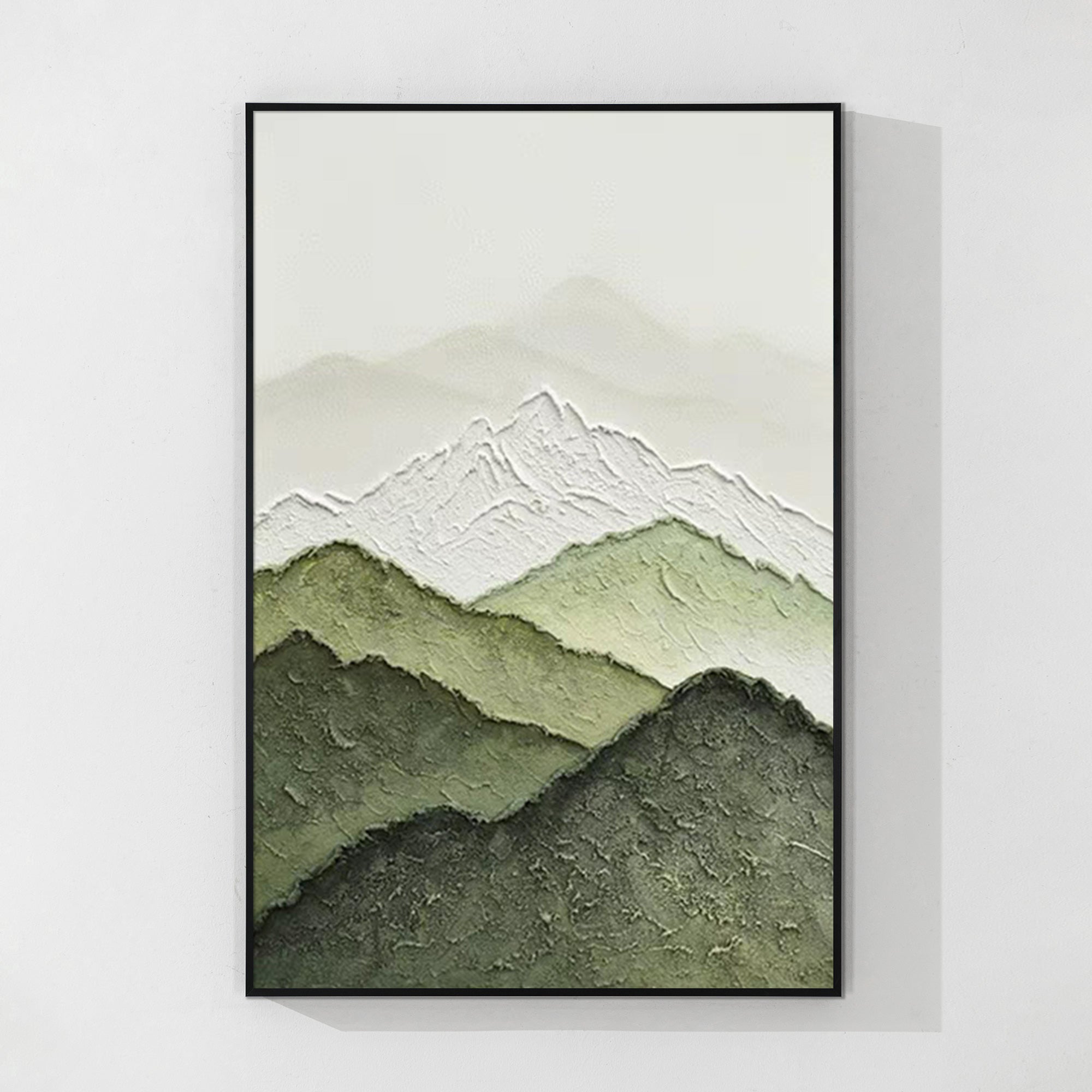 Abstrakte beige Landschaft Wandkunst