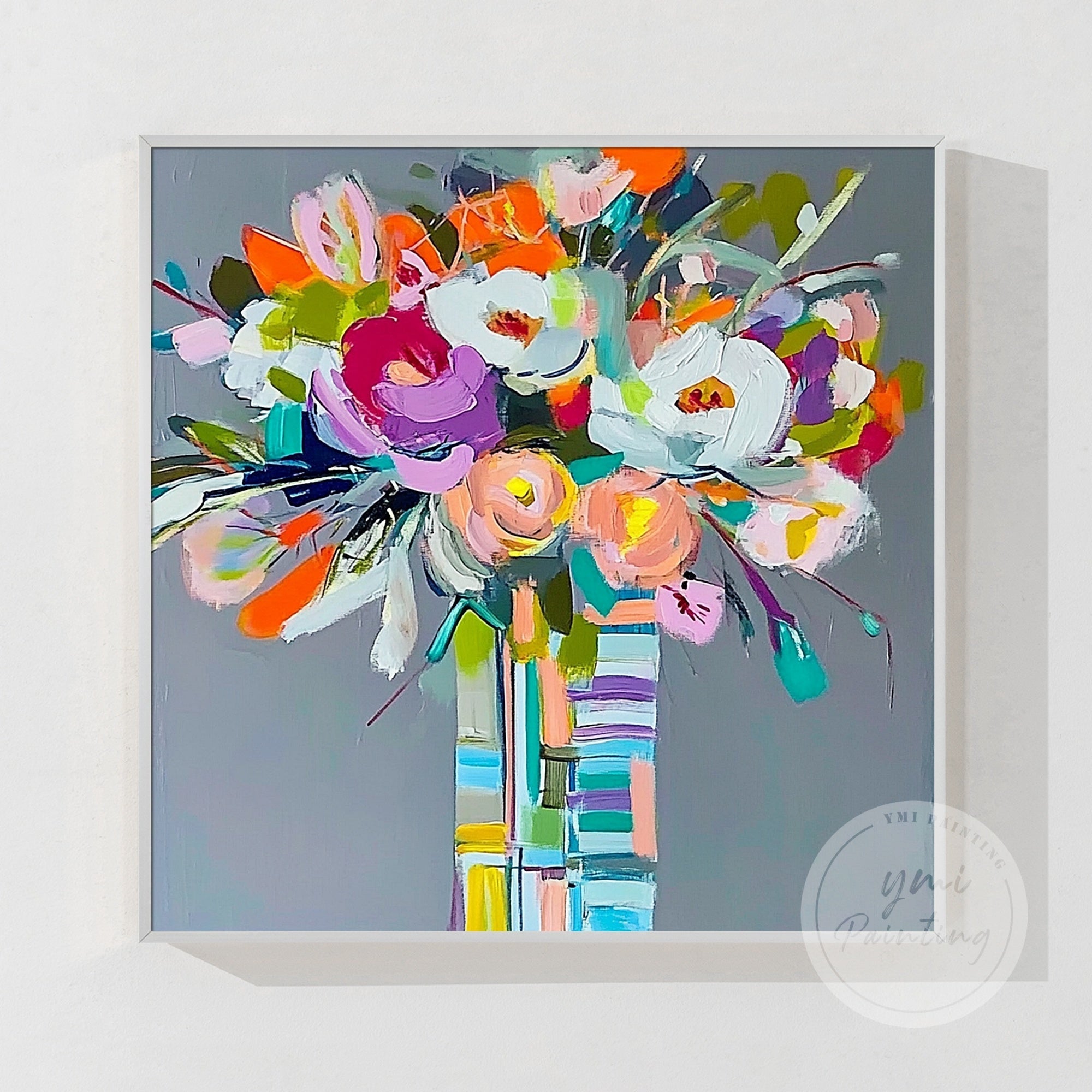 Abstrakte beige Landschaft Wandkunst