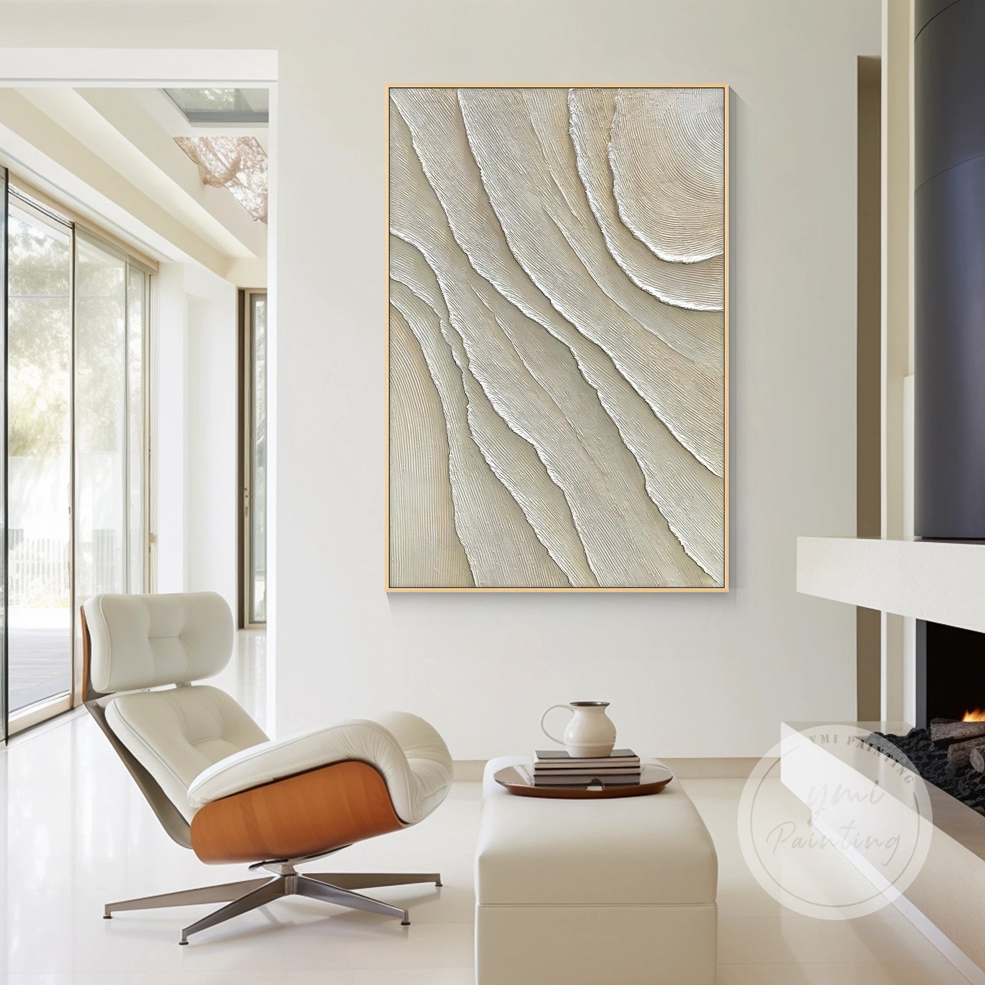Cream neutral plaster canvas modern