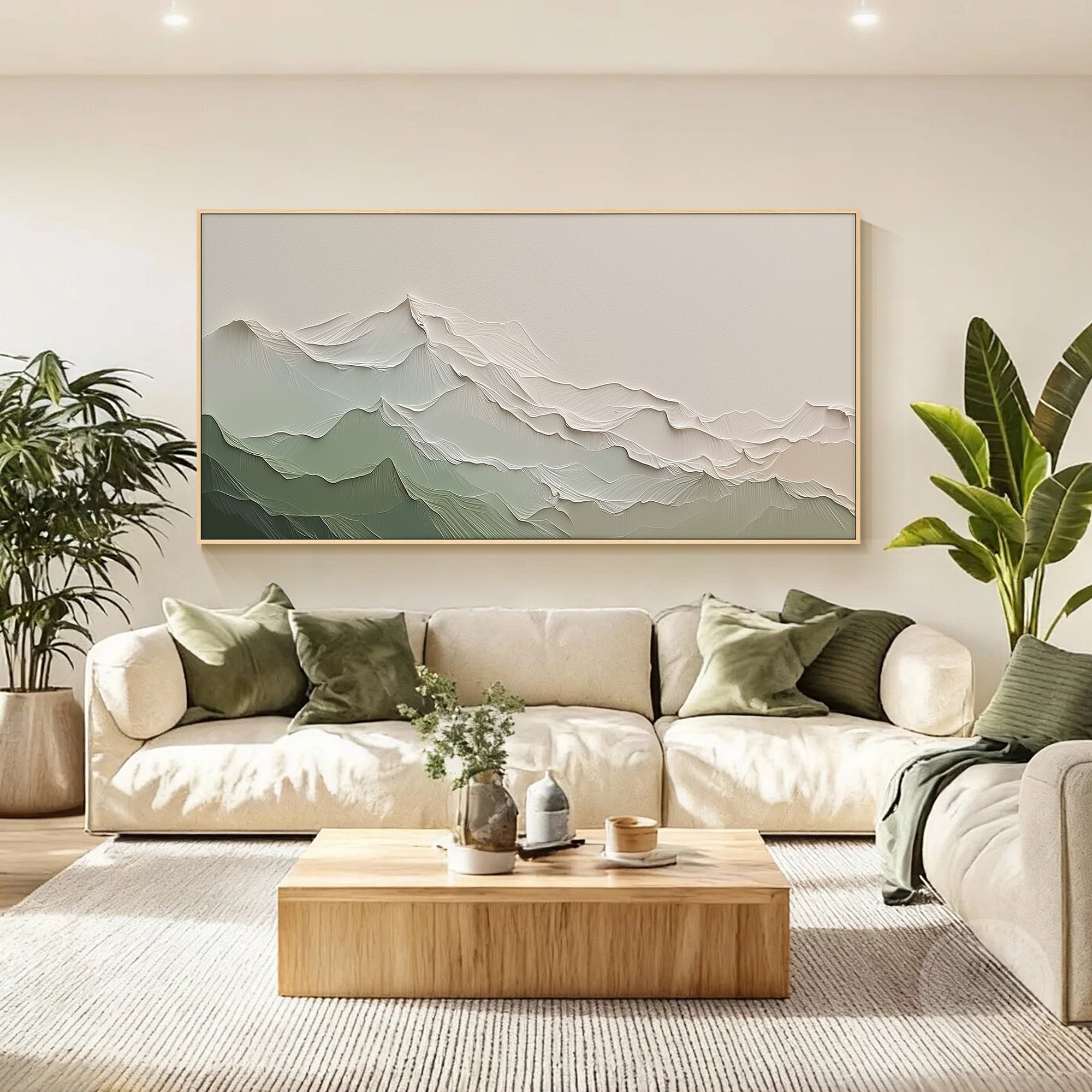 minimalist mountain wall decoration