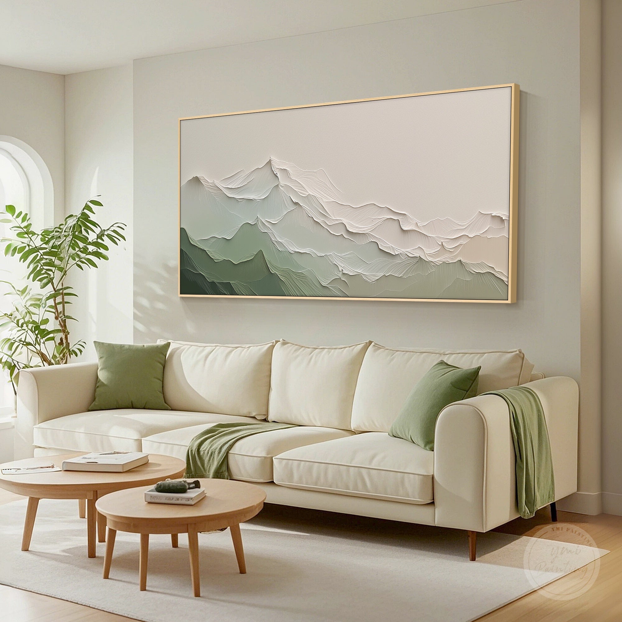 abstract mountain painting artwork