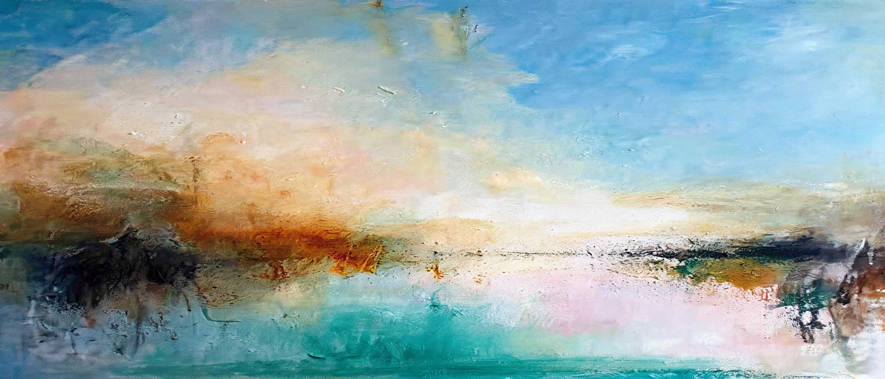 Modern abstract texture painting for interior decor