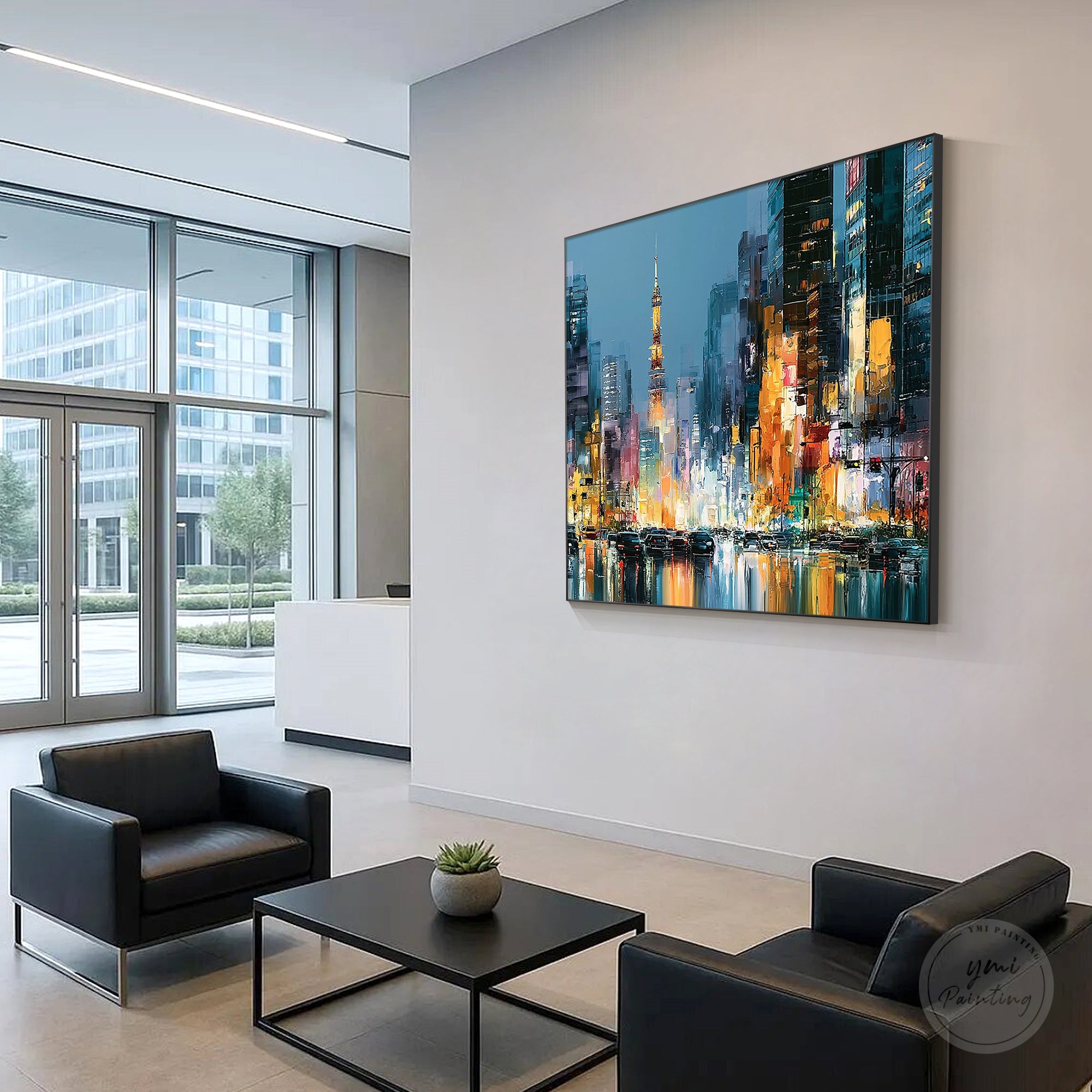 Japan travel inspired Tokyo skyline wall art