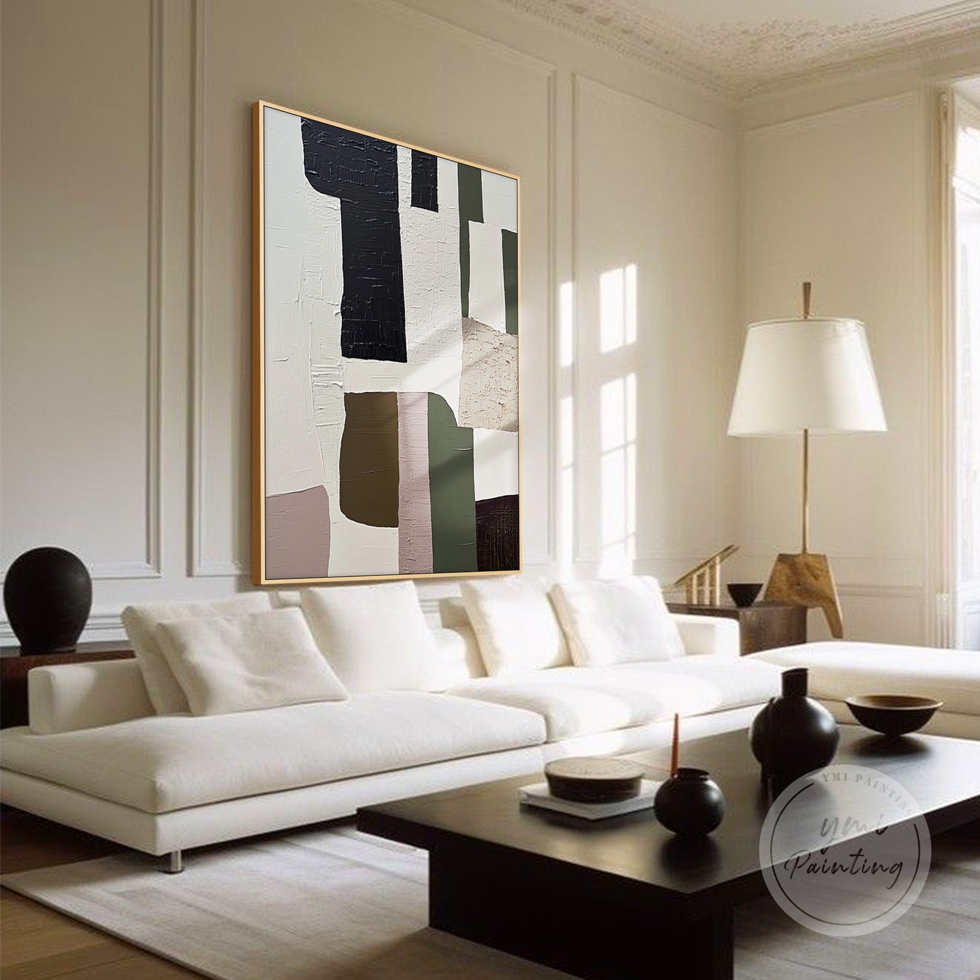 Geometric Art showcasing dynamic forms and balanced composition for upscale home or office walls.
