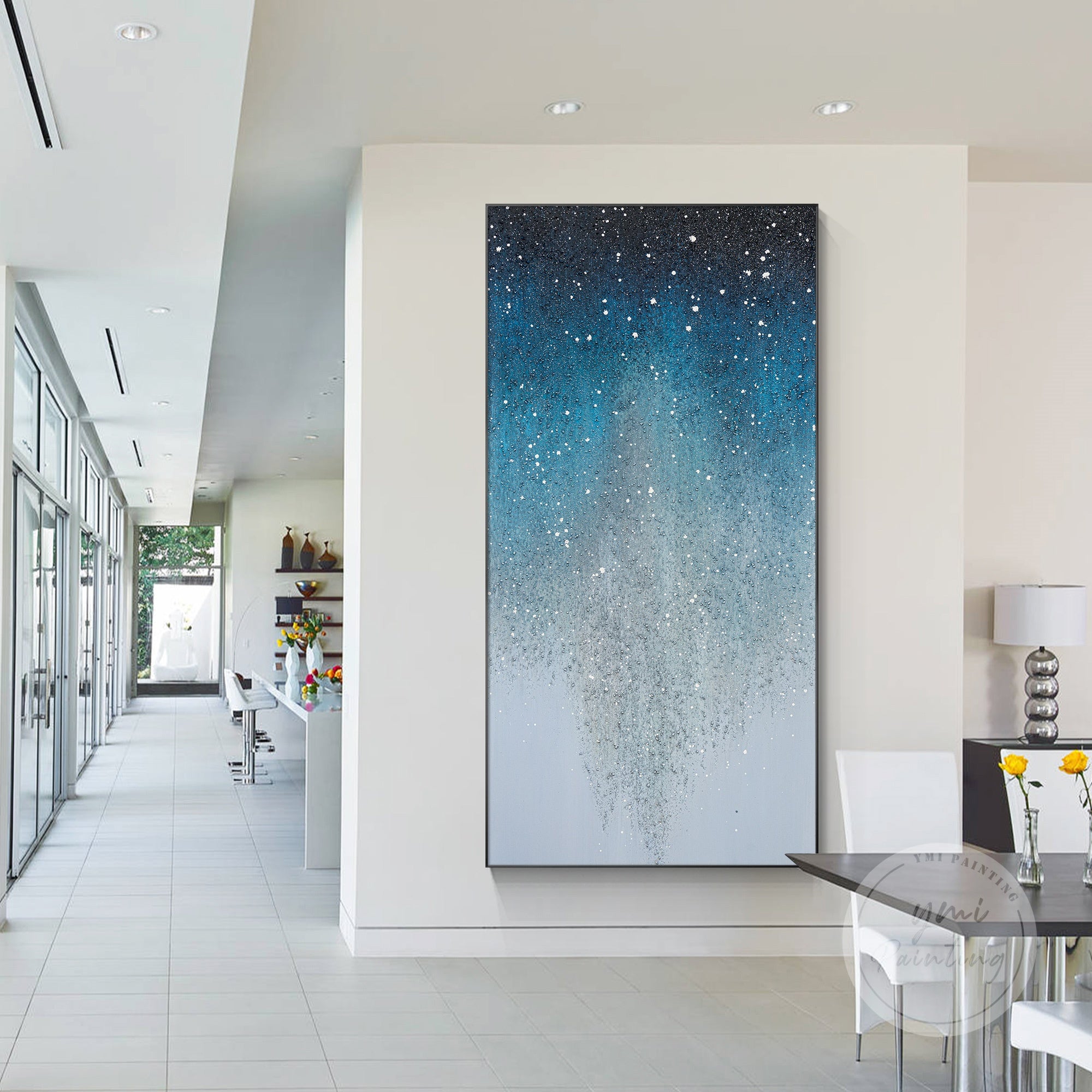 Bling decor glitter painting with rich textures and radiant sparkle, ideal for adding a touch of elegance.