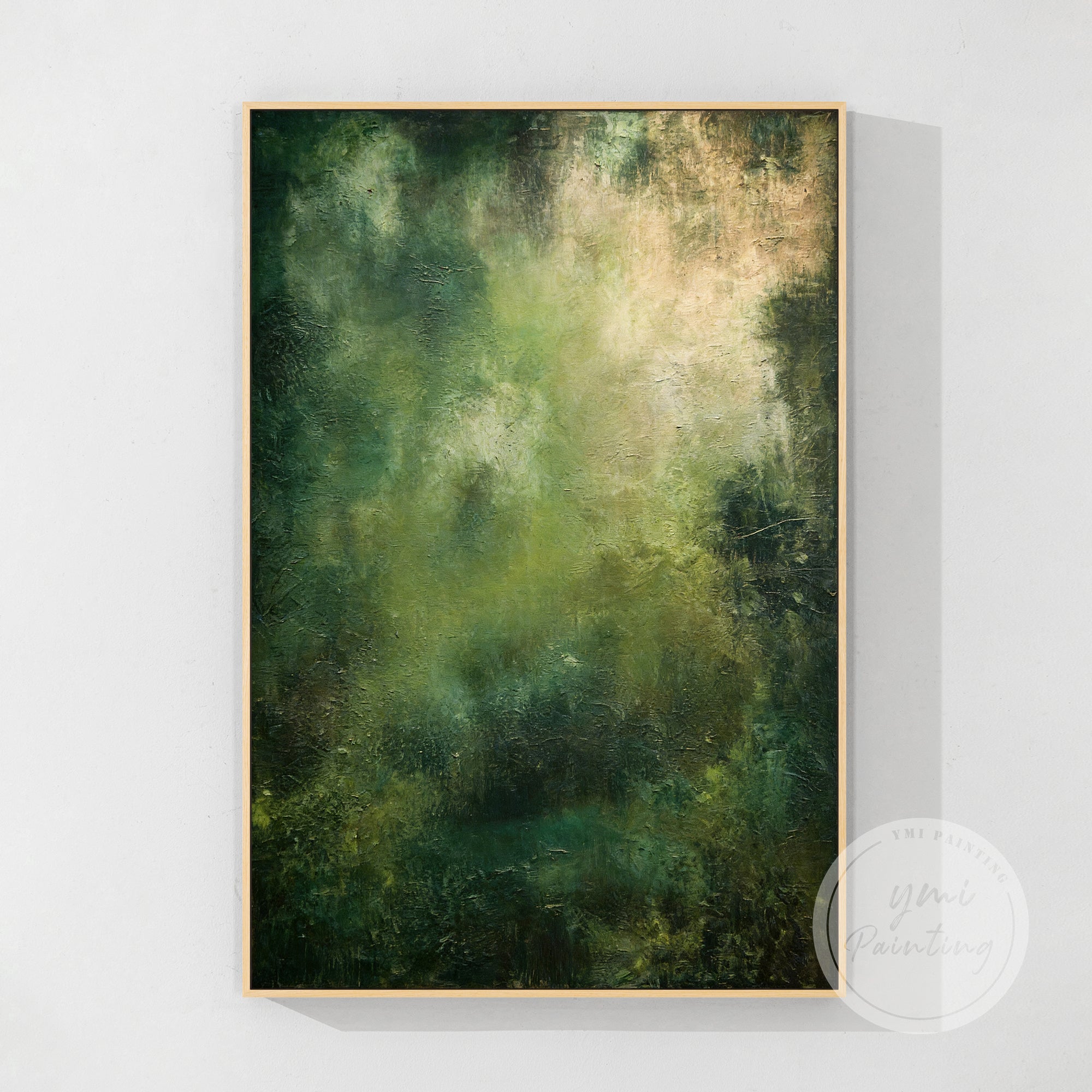 Arte abstrata verde #CA0749