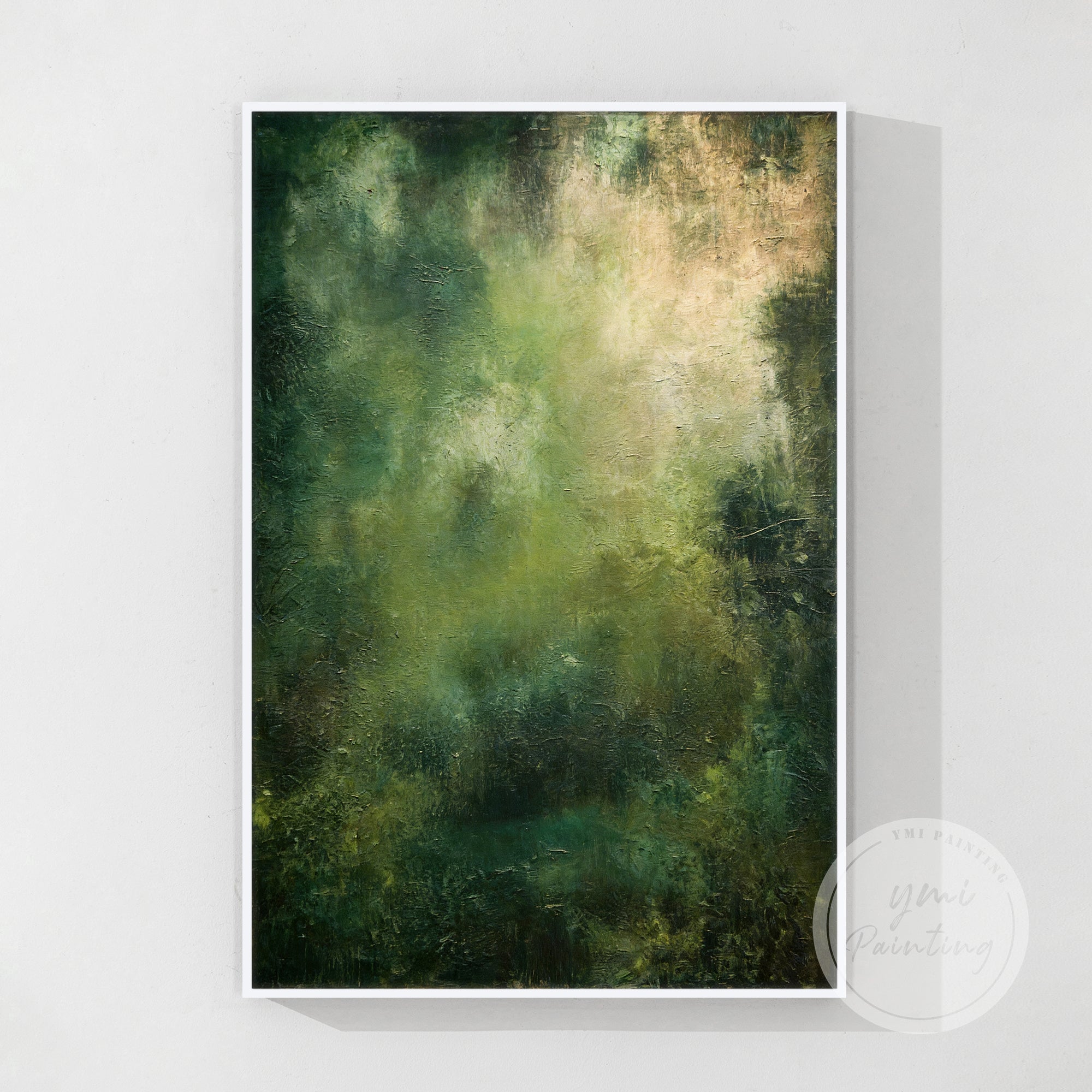 Arte abstrata verde #CA0749