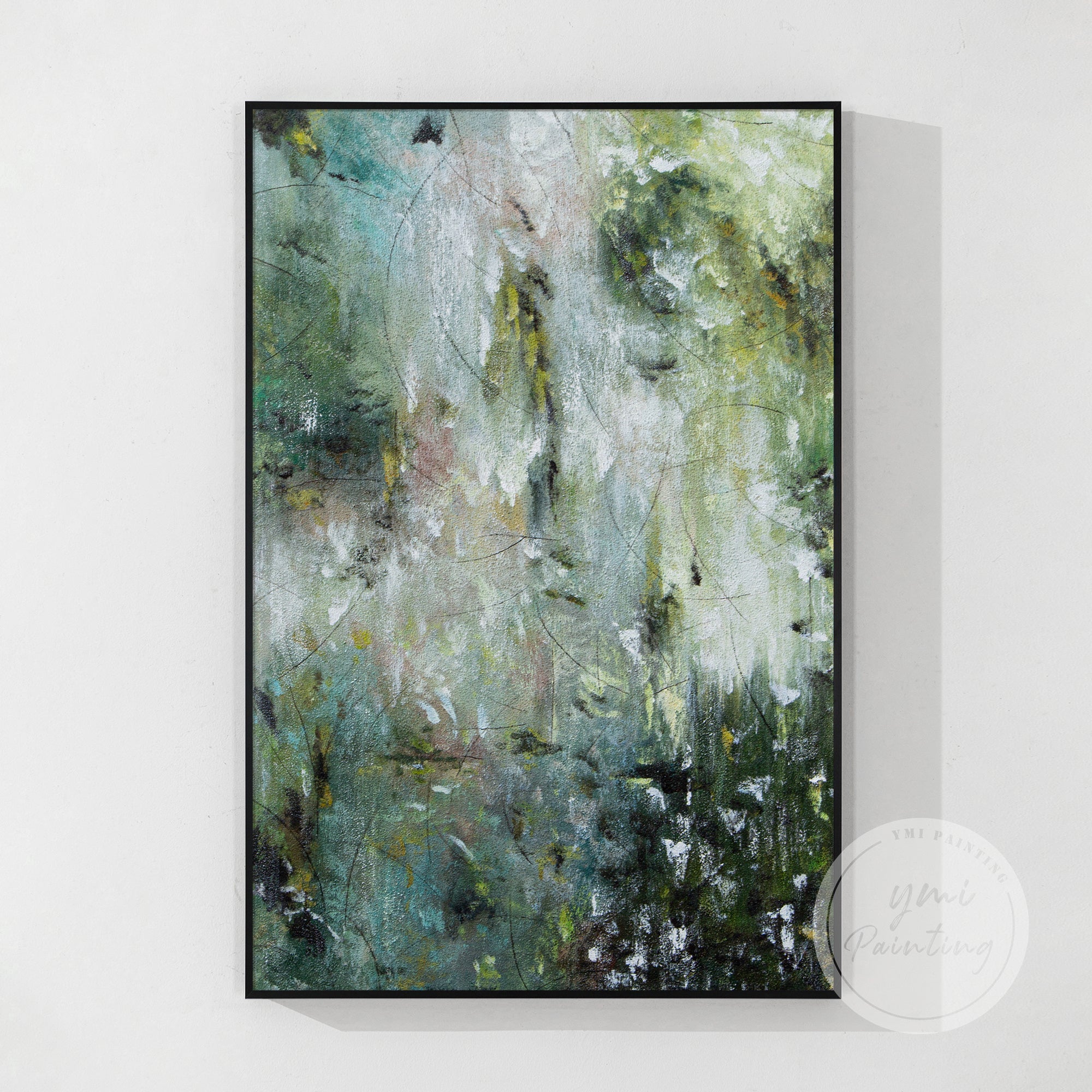 Arte abstrata verde #CA0751