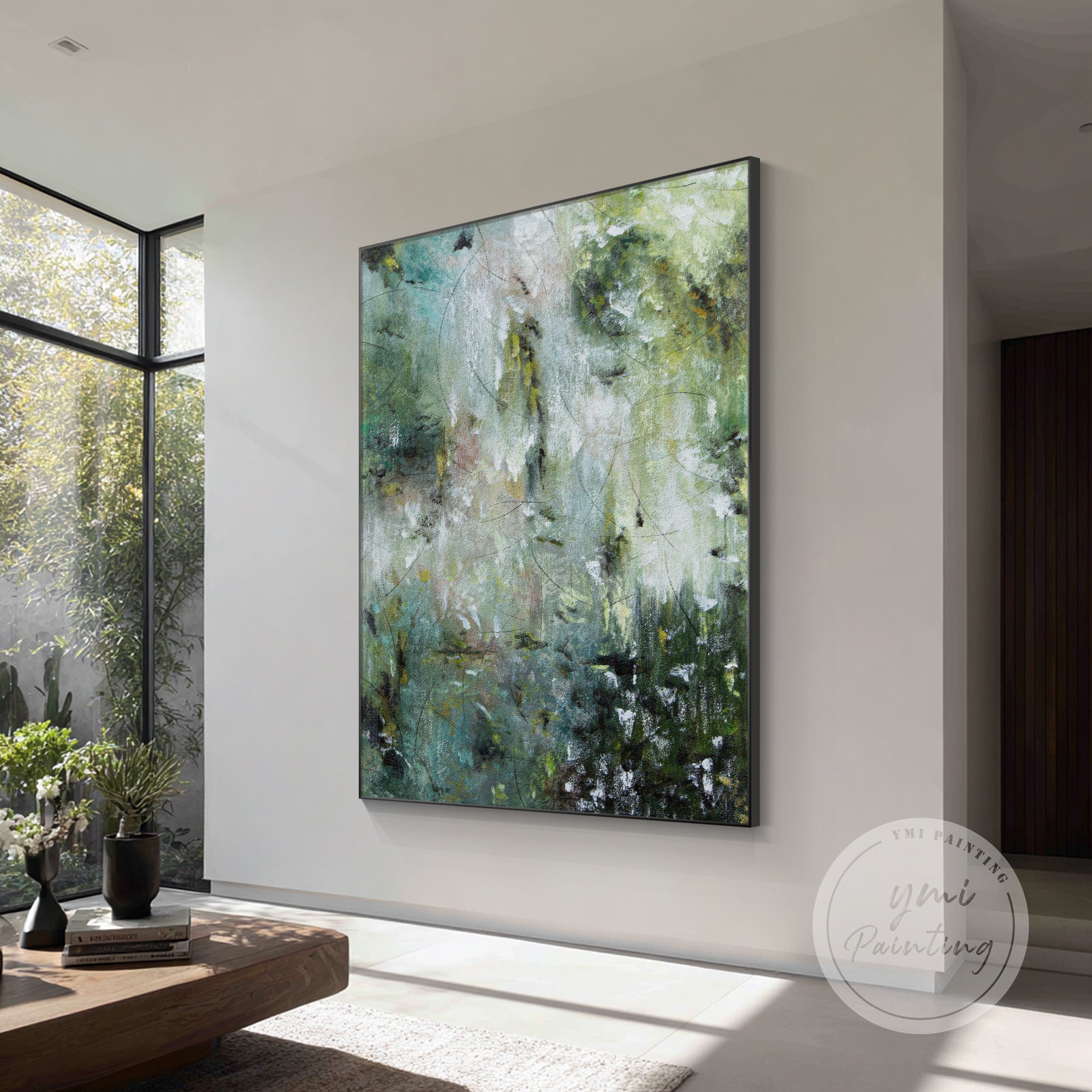 Arte abstrata verde #CA0751