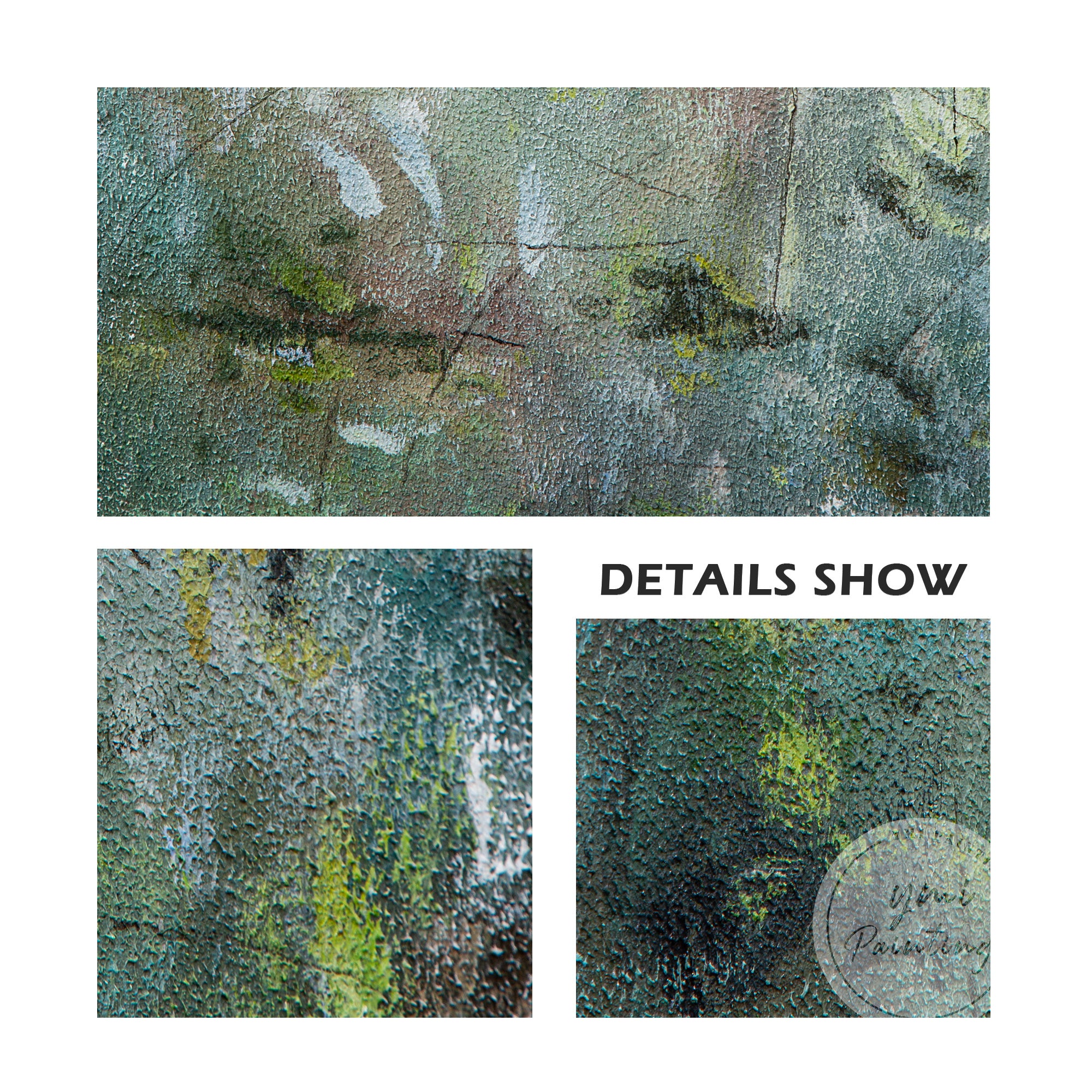 Arte abstrata verde #CA0751