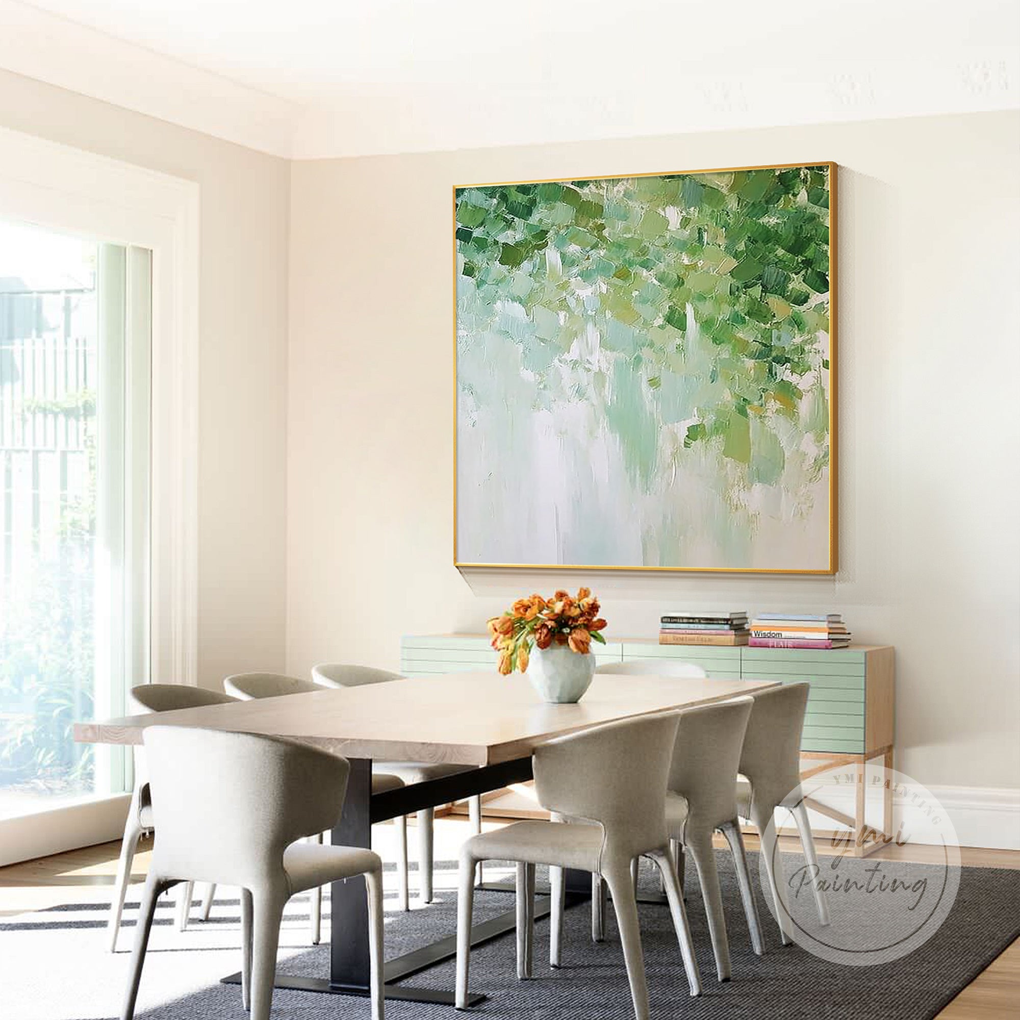 Arte abstrata verde #CA0752