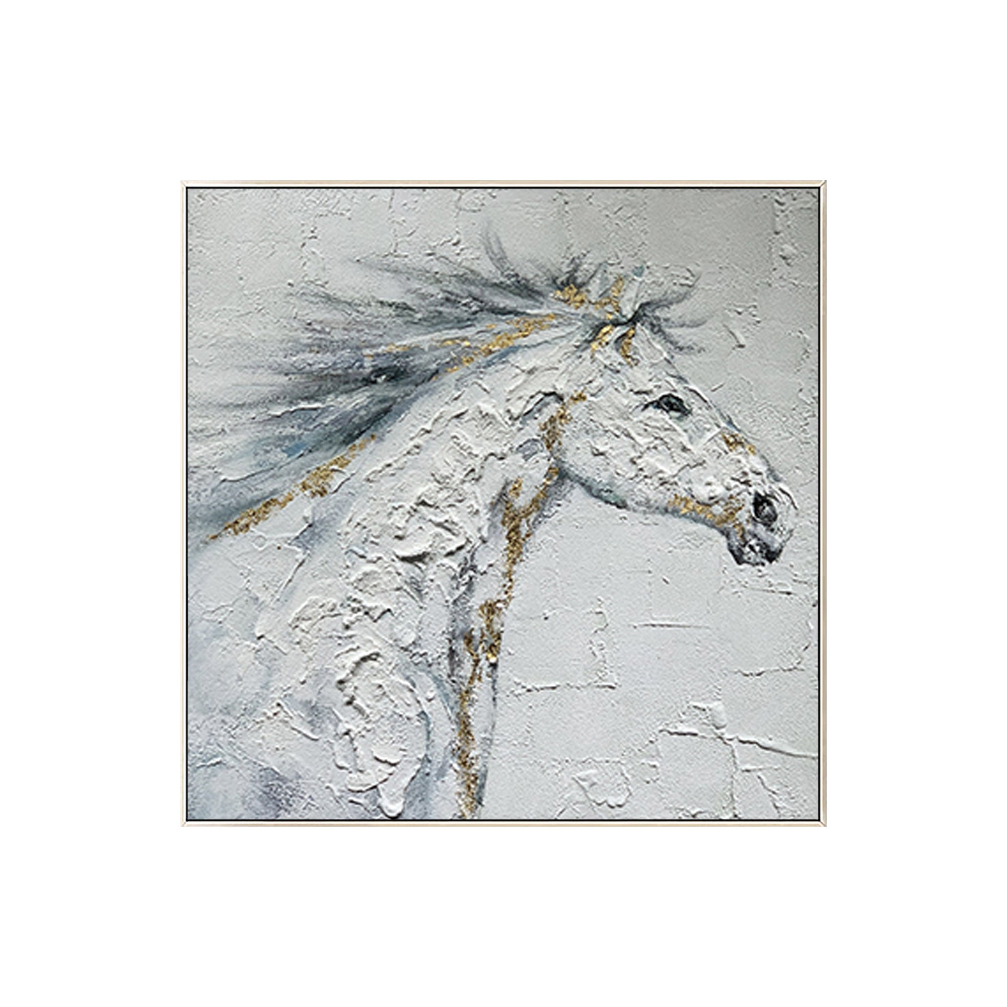 Modern Horse Wall Art with an elegant abstract design, ideal for bringing movement and sophistication to any room.