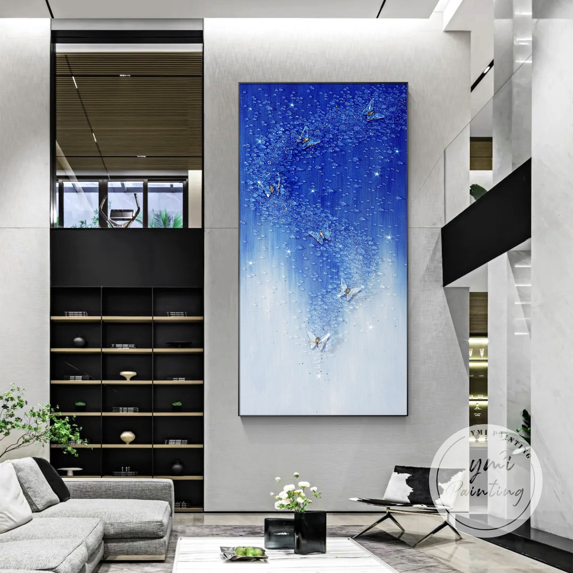 Crystal effect resin artwork for home decor