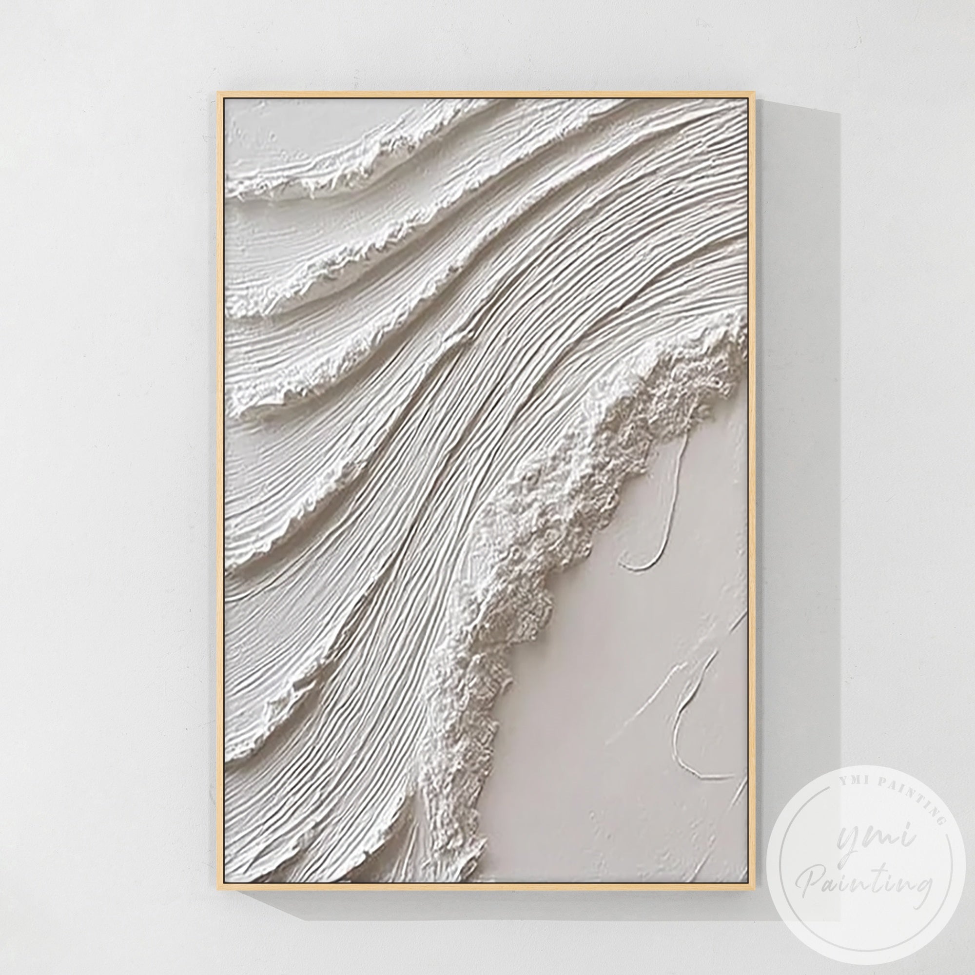 abstract relief art inspired by ocean waves