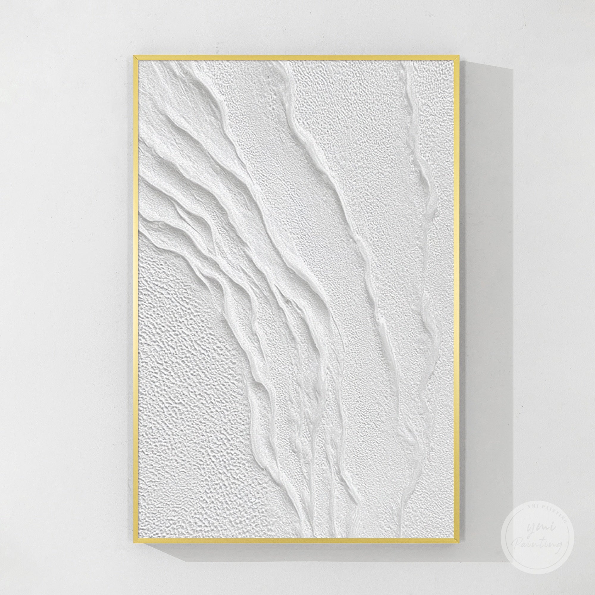 Large white sculptural wall art for modern apartment dining room decor