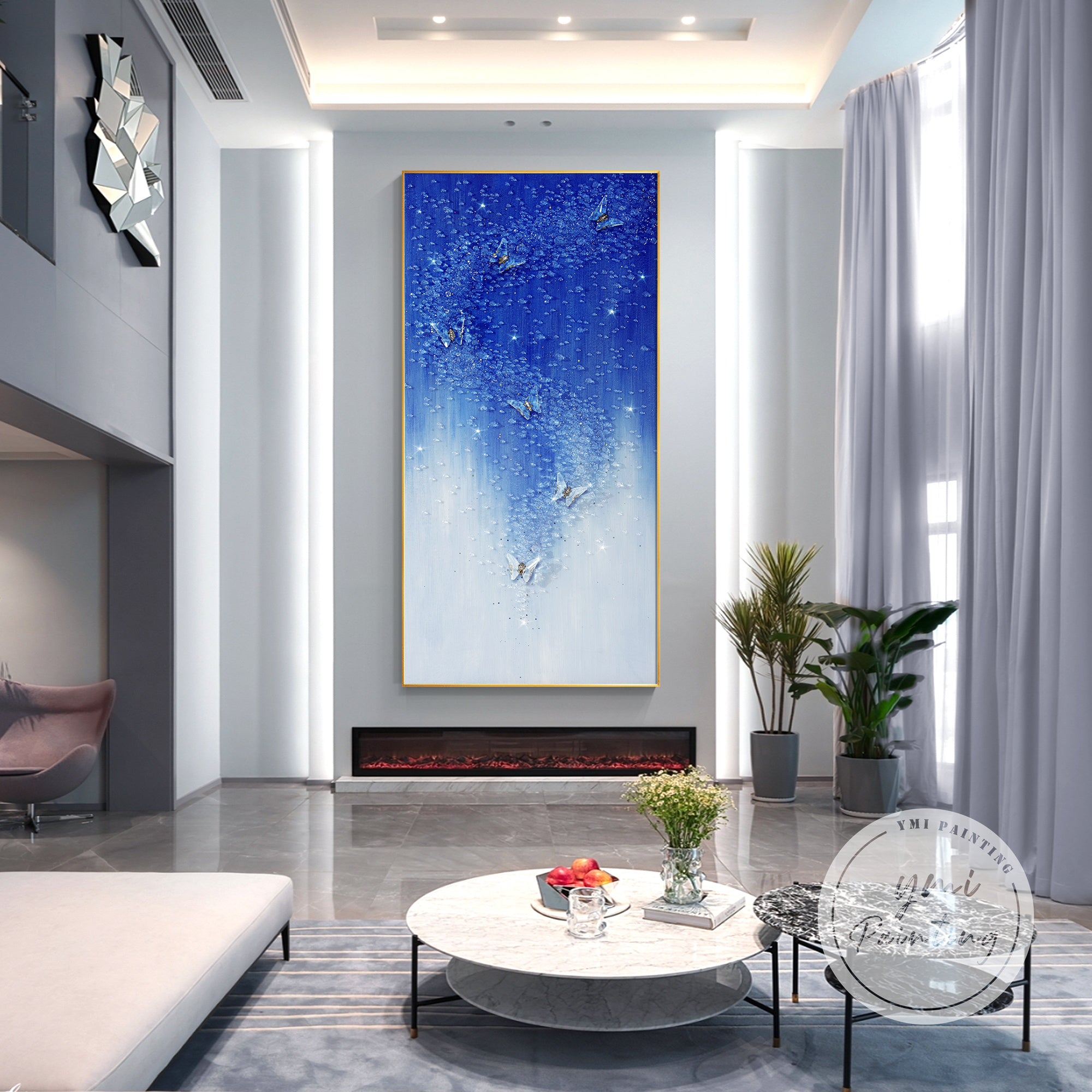 Modern luxury butterfly wall decor