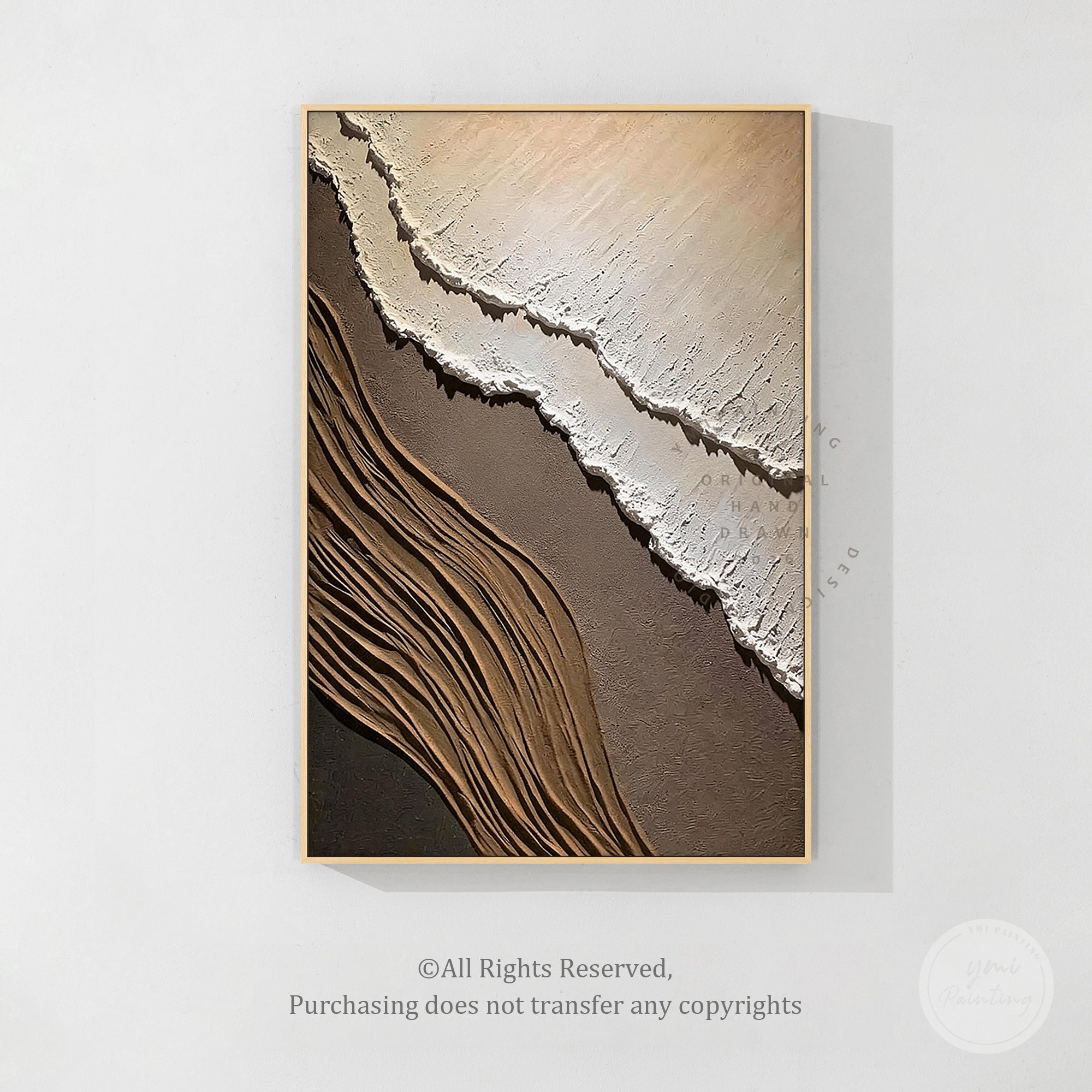 Luxury minimalist natural texture wall art print