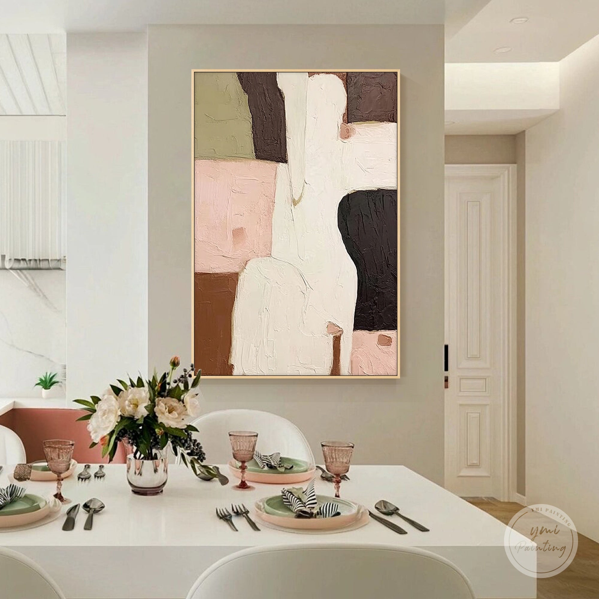 Contemporary figurative abstract wall art